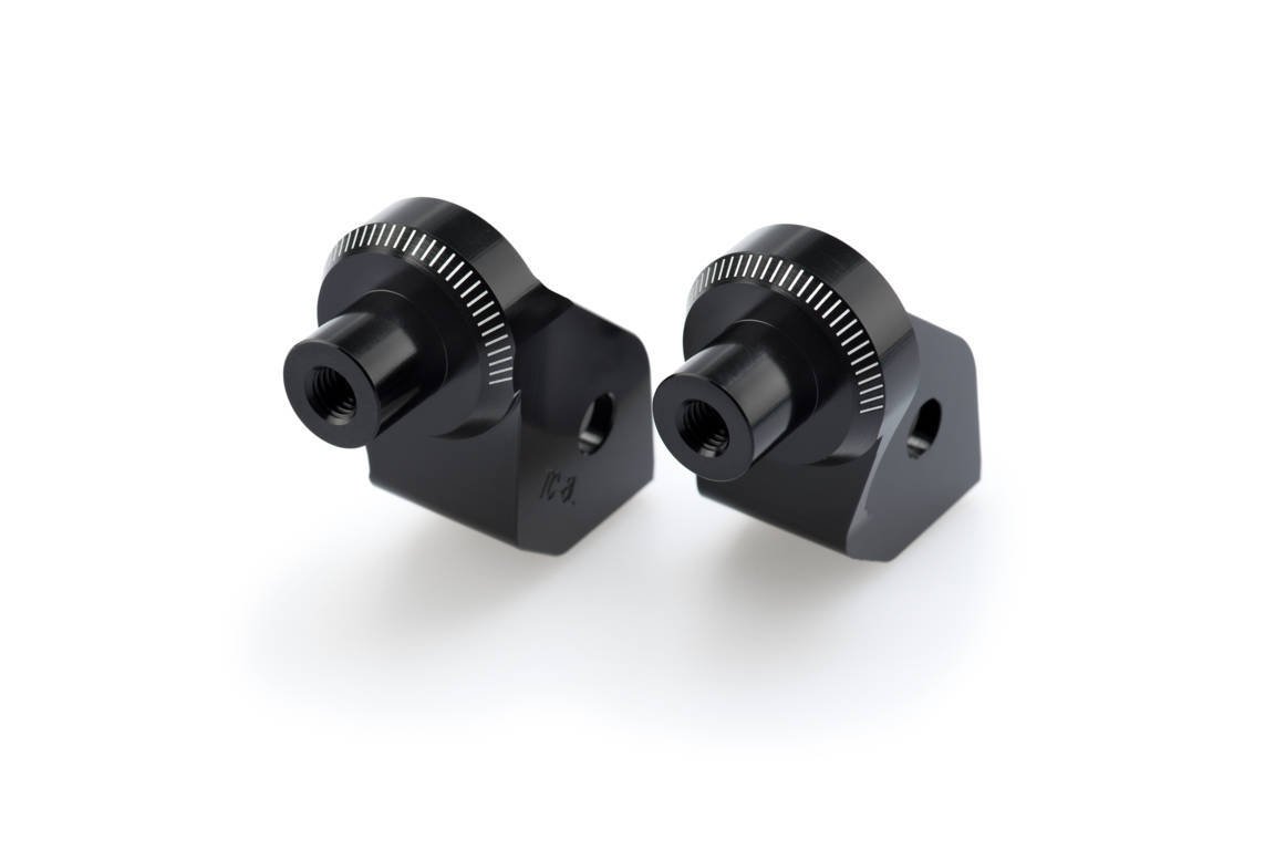 Puig Footpeg Adaptors Rider | Black | BMW G 650 GS 2011>2016 - Shop name