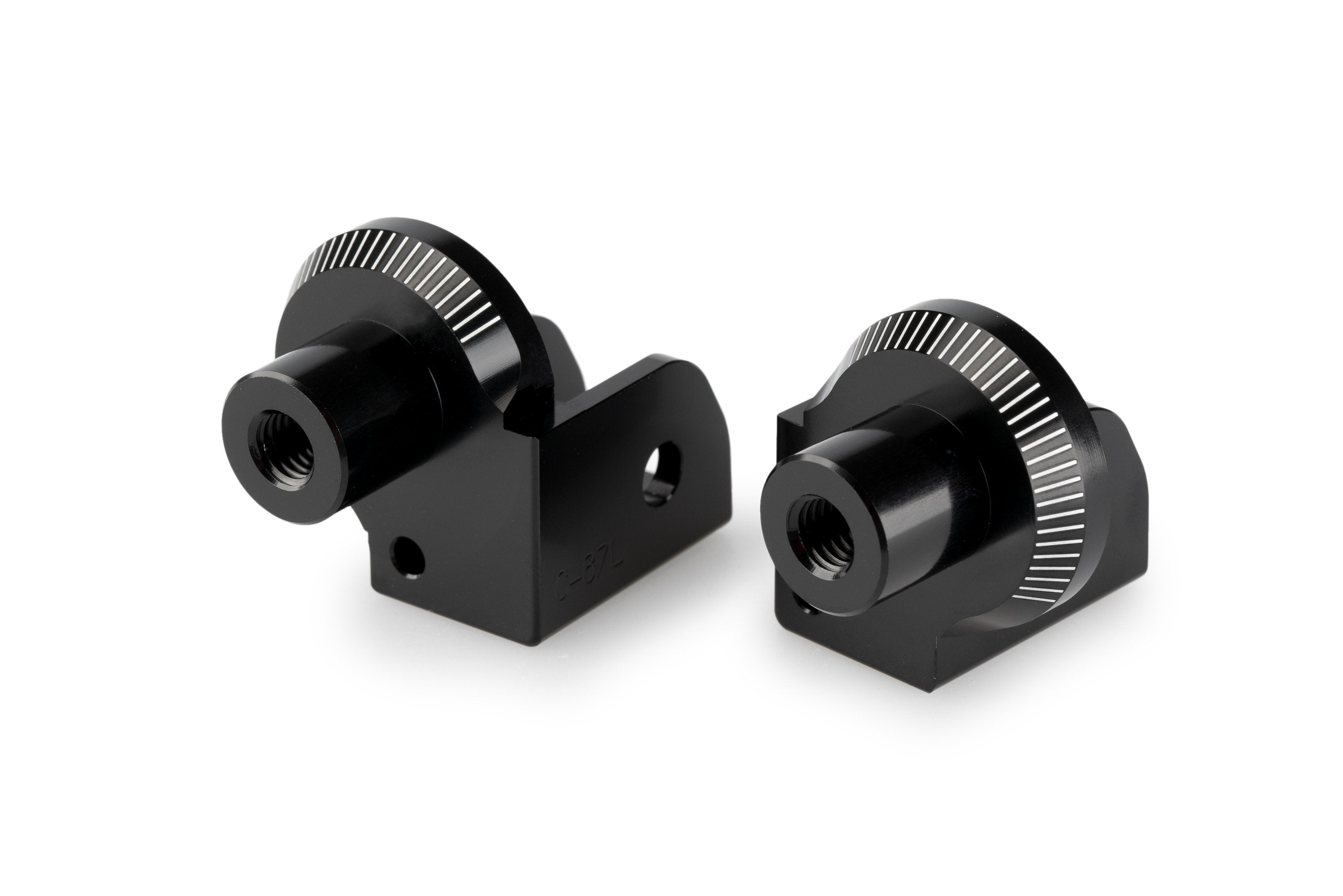 Puig Footpeg Adaptors Rider | Black | Benelli TRK 702/X 2023>Current - Shop name