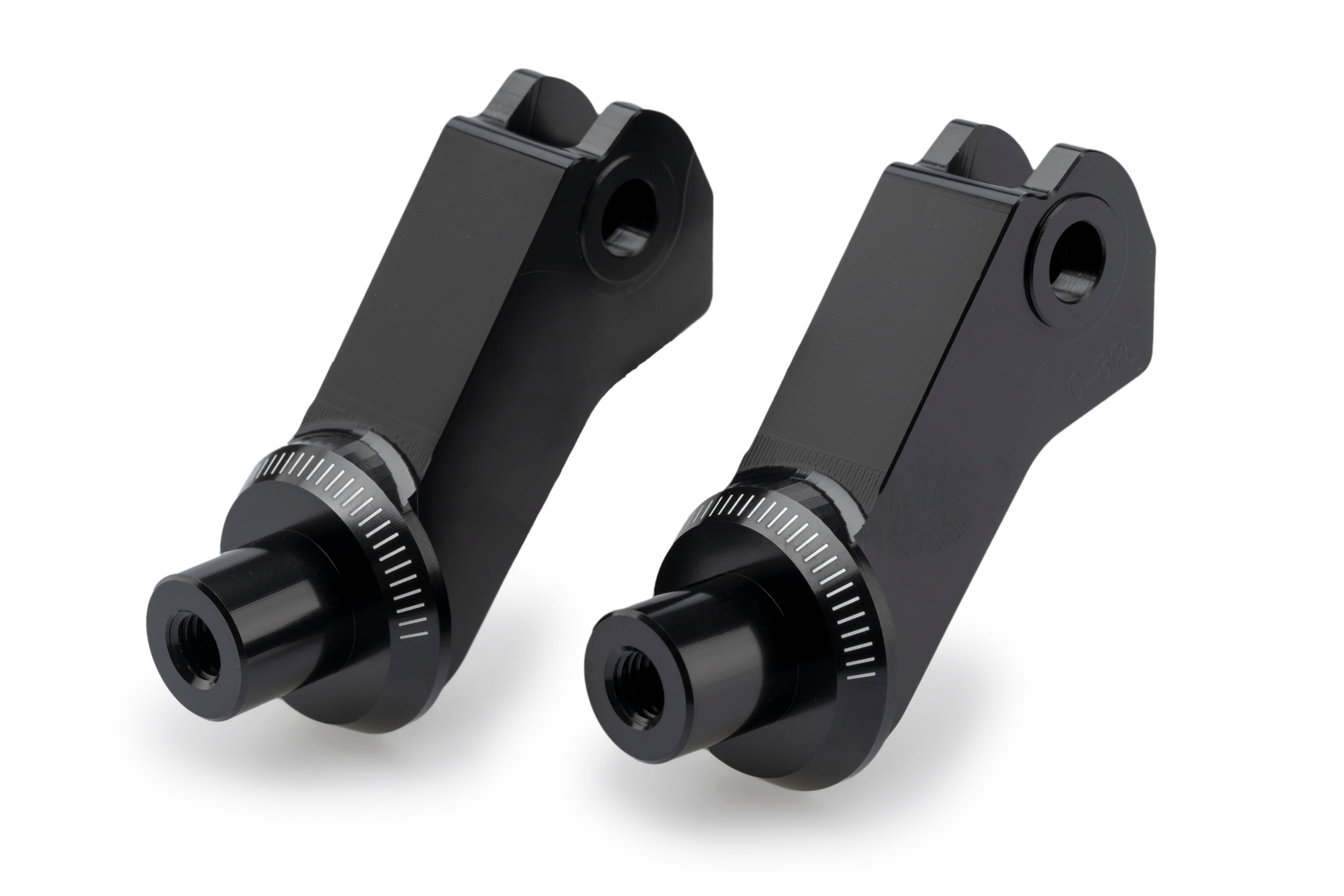 Puig Footpeg Adaptors Rider | Black | Triumph Scrambler 400X 2024>Current - Shop name
