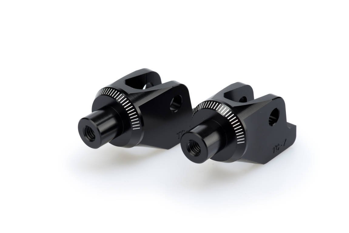 Puig Footpeg Adaptors Rider | Black | Triumph Street Scrambler 2017>2022 - Shop name