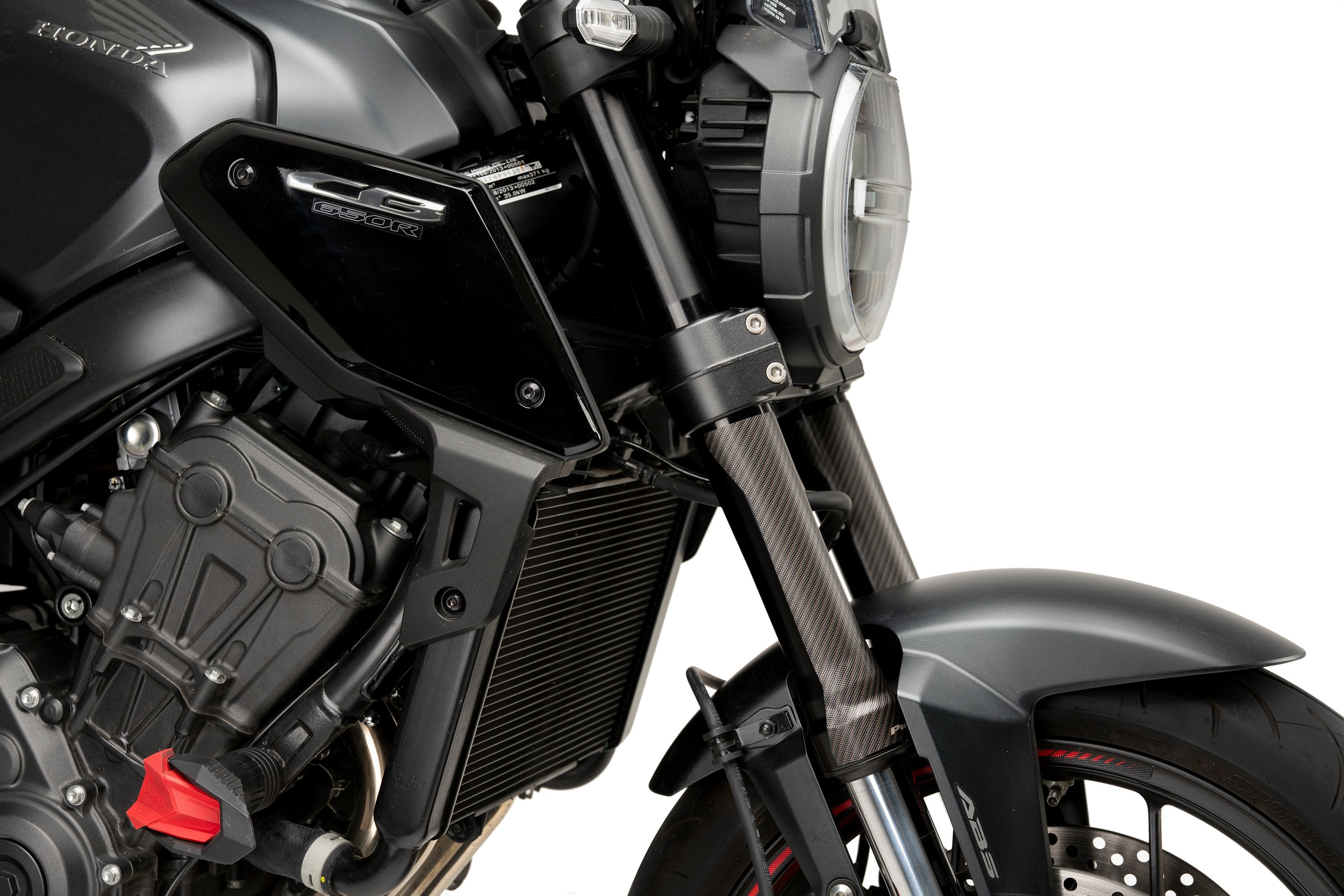 Puig Fork Protector Kit - Universal | Carbon Look - Shop name