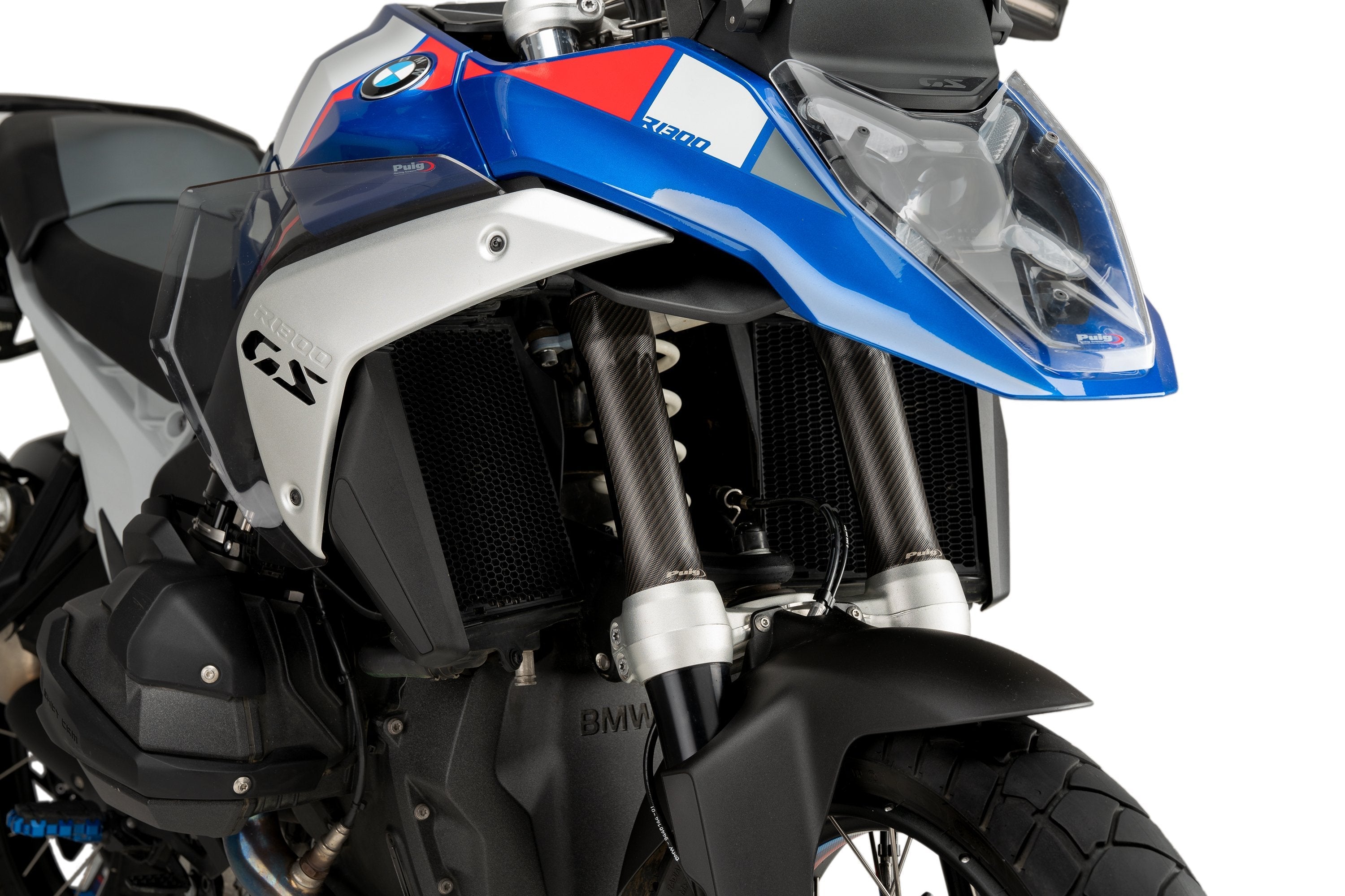 Puig Fork Protector Kit - Universal | Carbon Look - Shop name