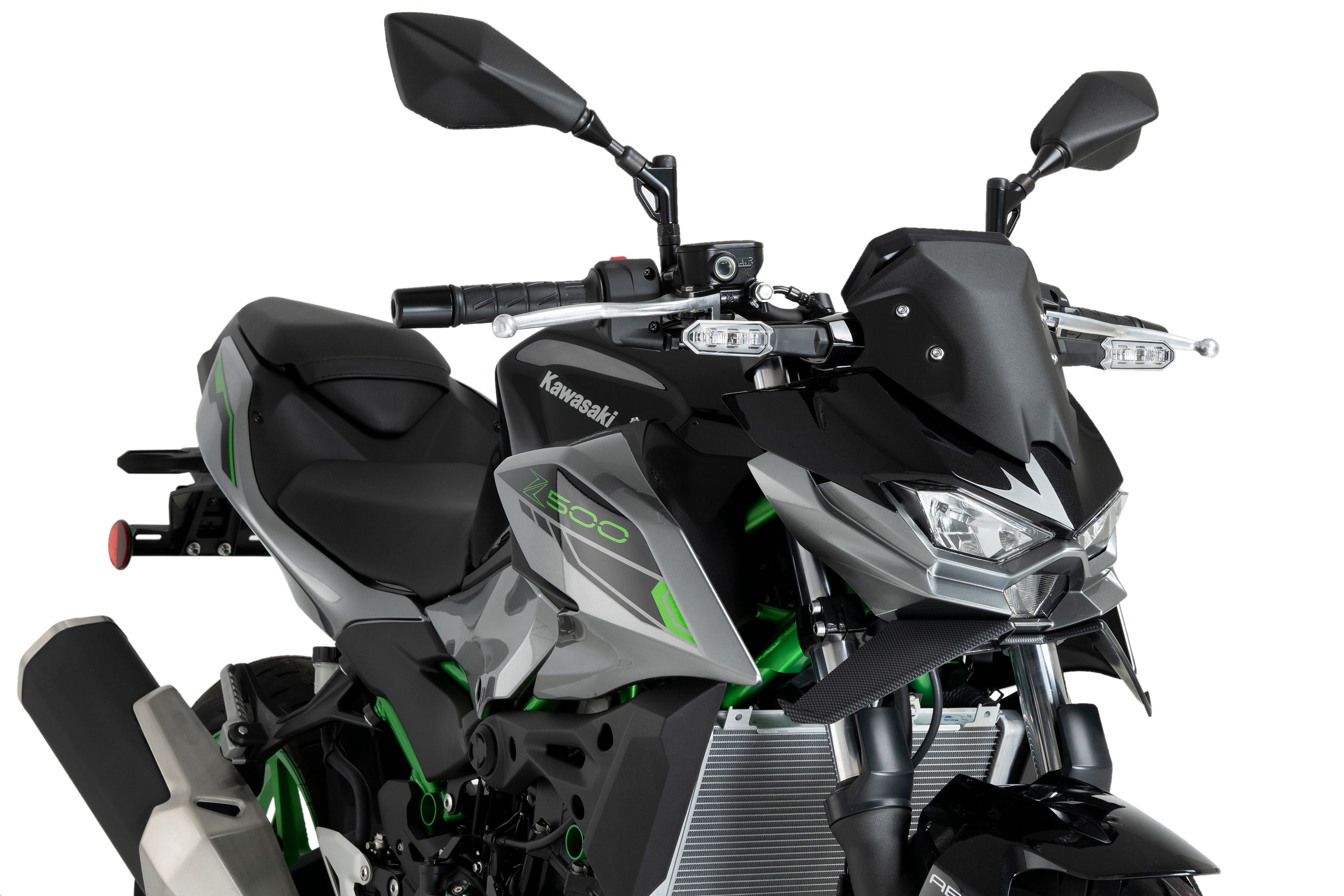 Puig Front Downforce Wings | Carbon Look | Kawasaki Z 500 2024>Current - Shop name