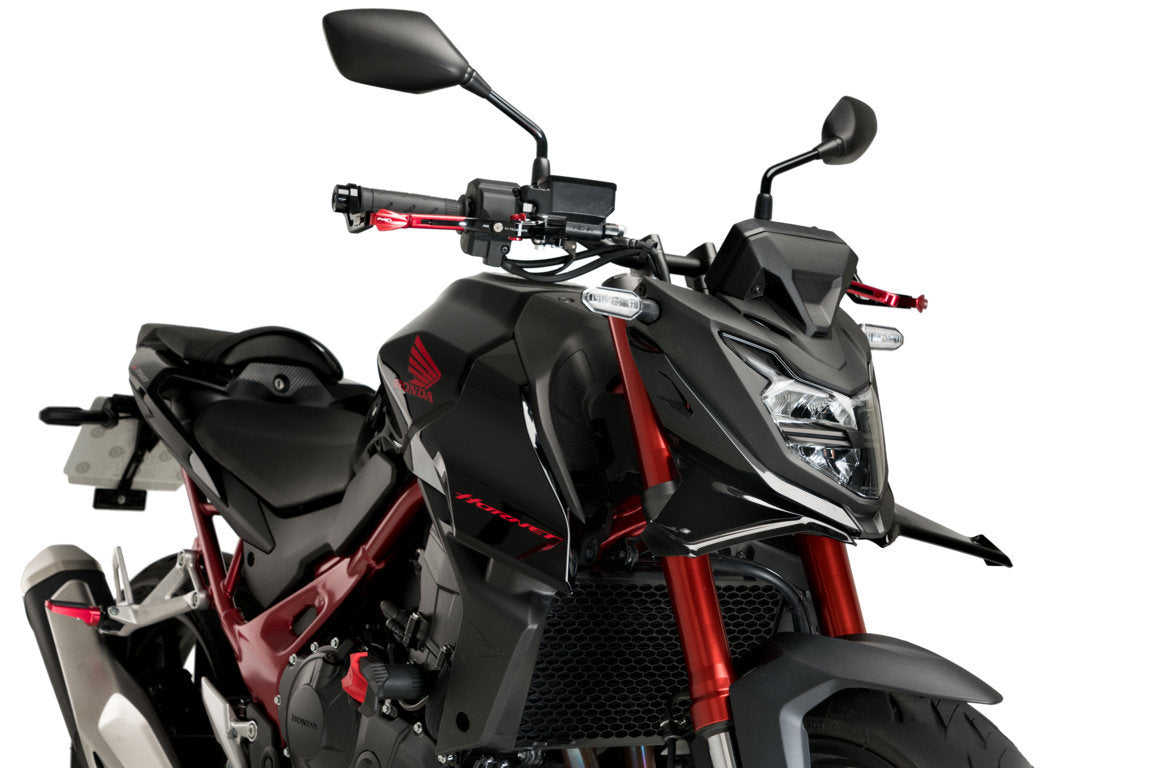 Puig Front Downforce Wings | Gloss Black | Honda CB750 Hornet 2023>2024 - Shop name