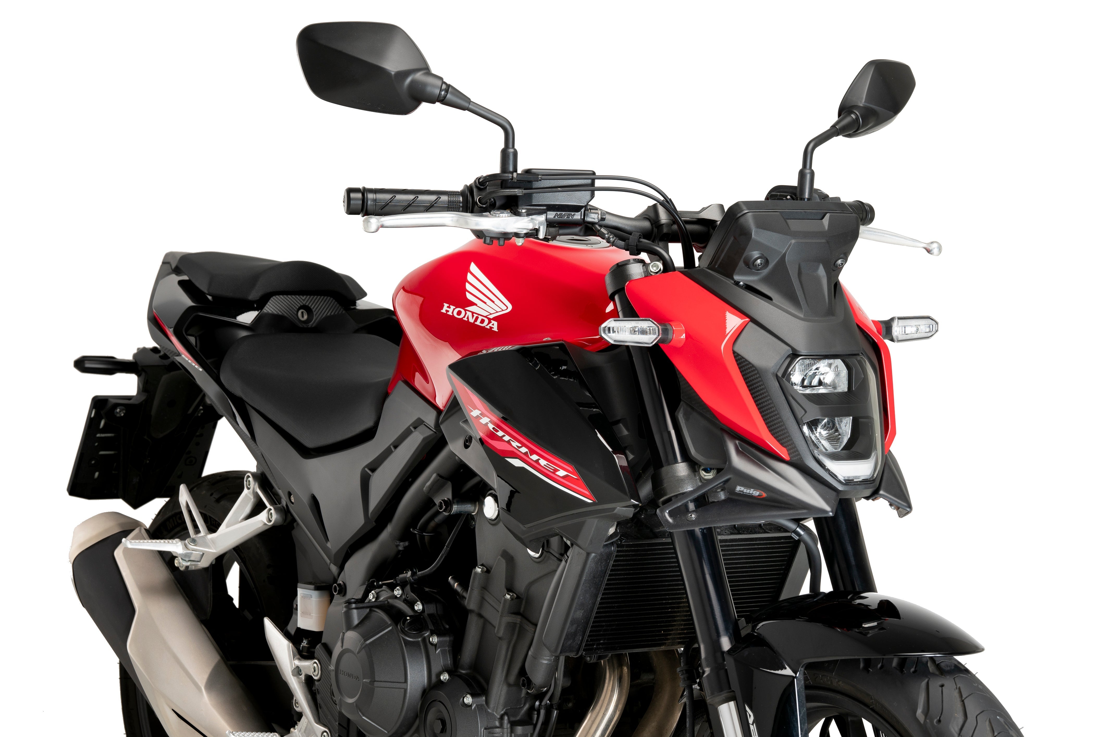 Puig Front Downforce Wings | Matte Black | Honda CB500 Hornet 2024>Current - Shop name