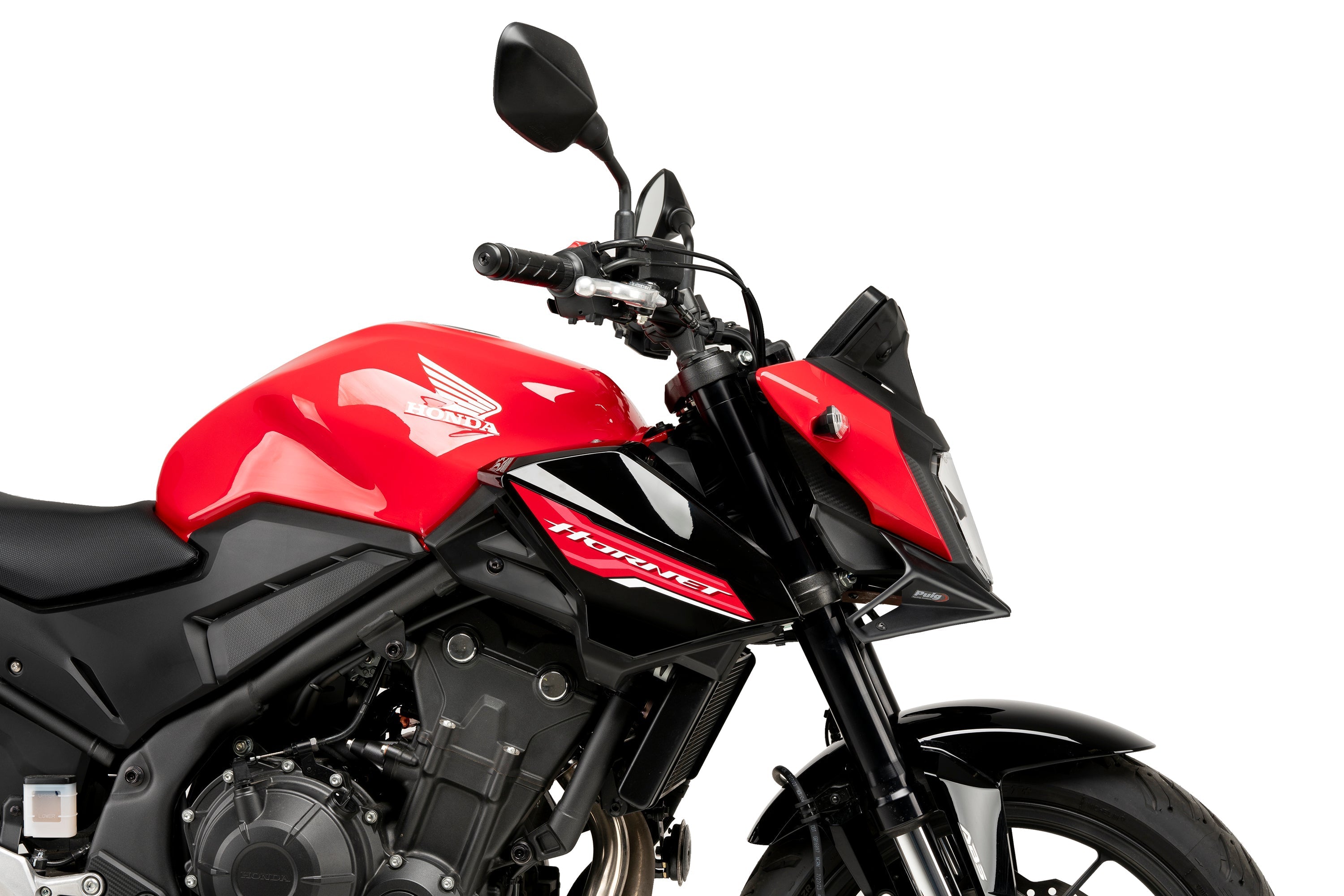 Puig Front Downforce Wings | Matte Black | Honda CB500 Hornet 2024>Current - Shop name