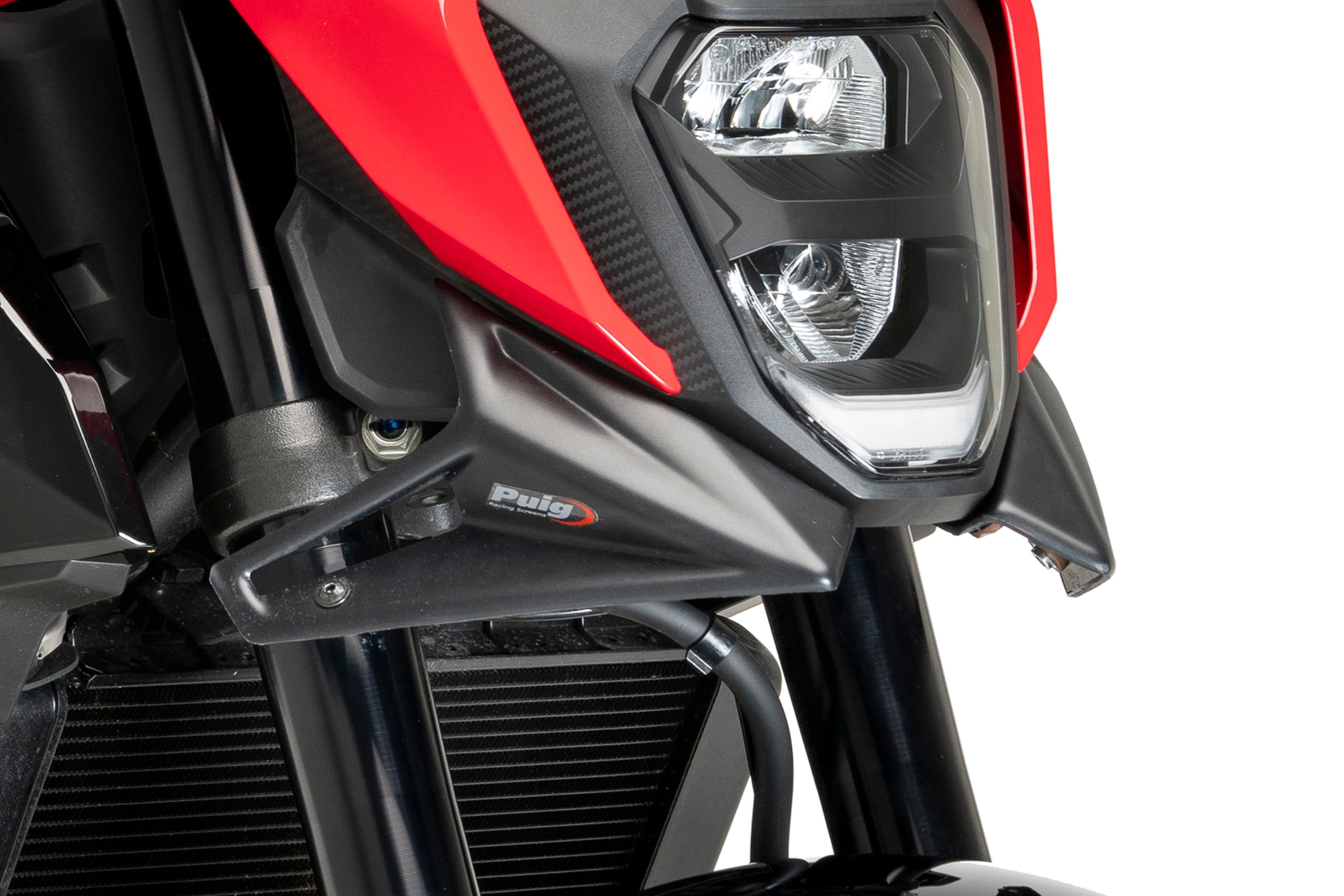 Puig Front Downforce Wings | Matte Black | Honda CB500 Hornet 2024>Current - Shop name