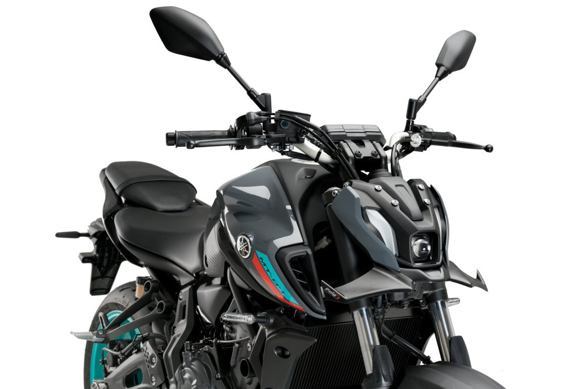 Puig Front Downforce Wings | Matte Black | Yamaha MT-07 2021>2024 - Shop name