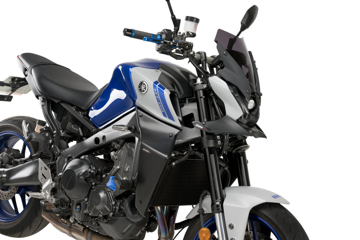 Puig Front Downforce Wings | Matte Black | Yamaha MT-09/MT-09 SP 2021>2023 - Shop name