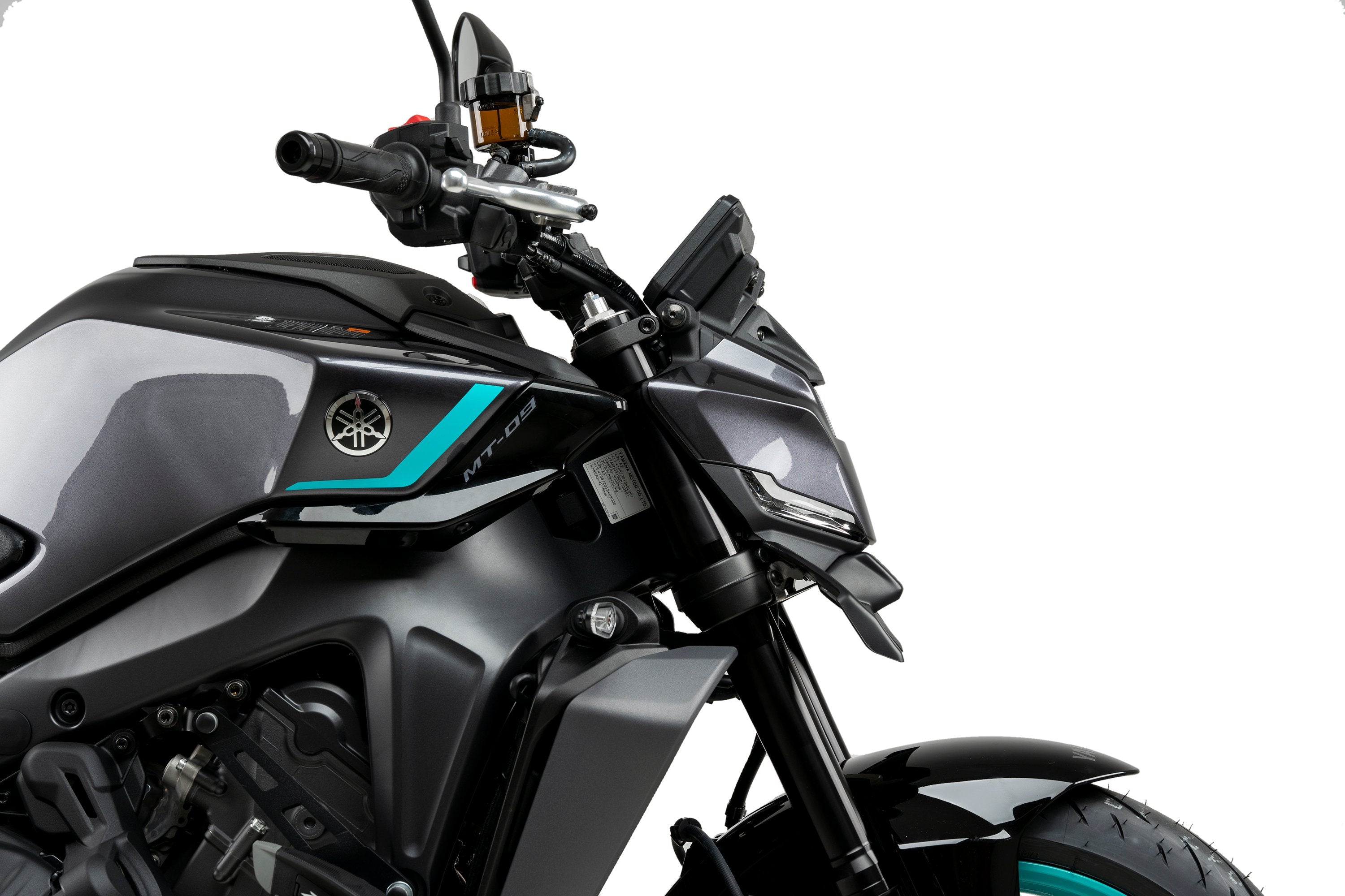 Puig Front Downforce Wings | Matte Black | Yamaha MT-09/SP 2024>Current - Shop name