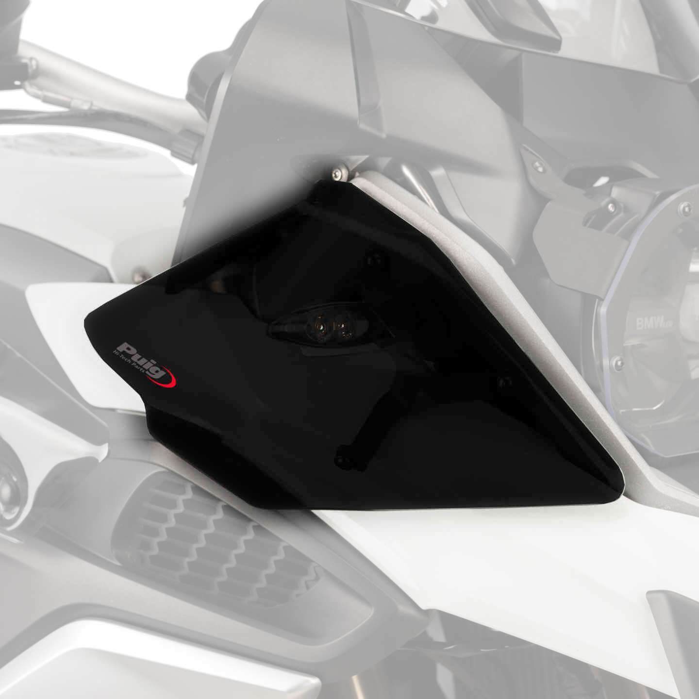 Puig Front Upper Deflectors | Dark Smoke | BMW R 1200 GS Rallye/Exc 2017>2018 - Shop name