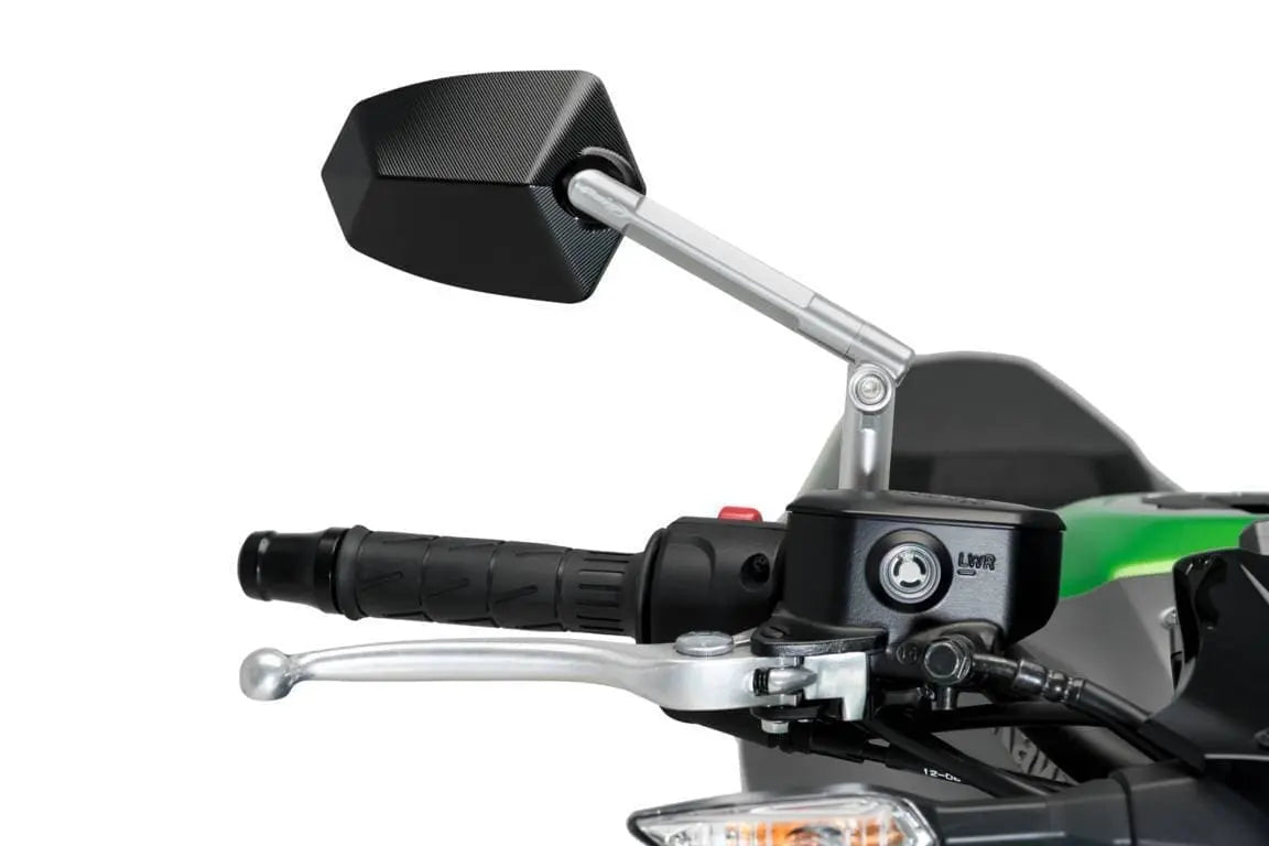 Puig GT.1 Mirror Right - M10 Fitment | Aluminium/Black - Shop name
