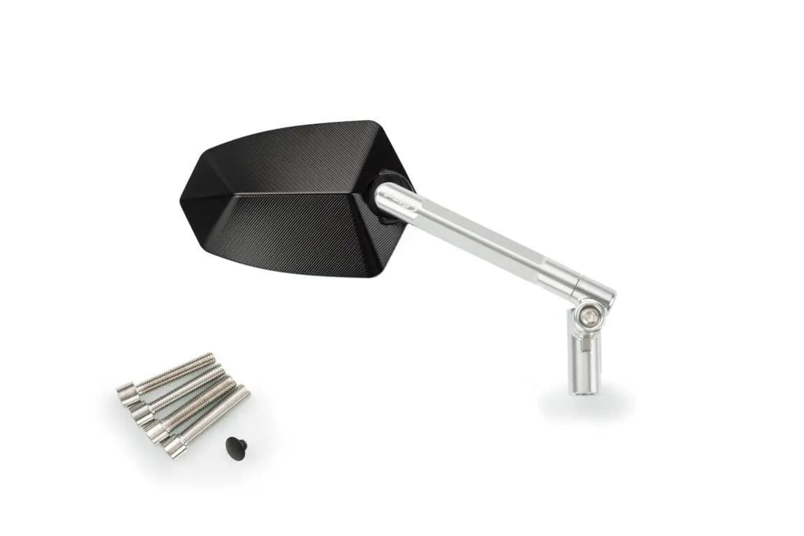 Puig GT.1 Mirror Right - M10 Fitment | Aluminium/Black - Shop name