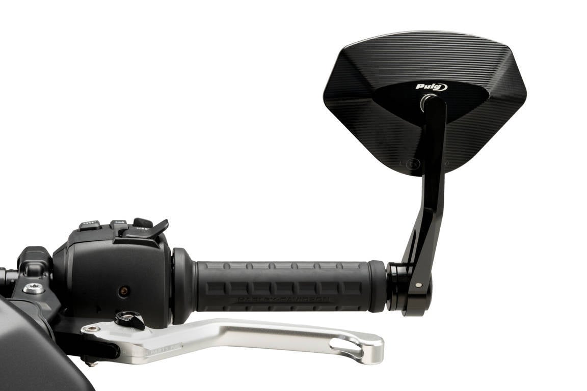 Puig Hi-Tech 5 Bar End Mirror | Black - Shop name