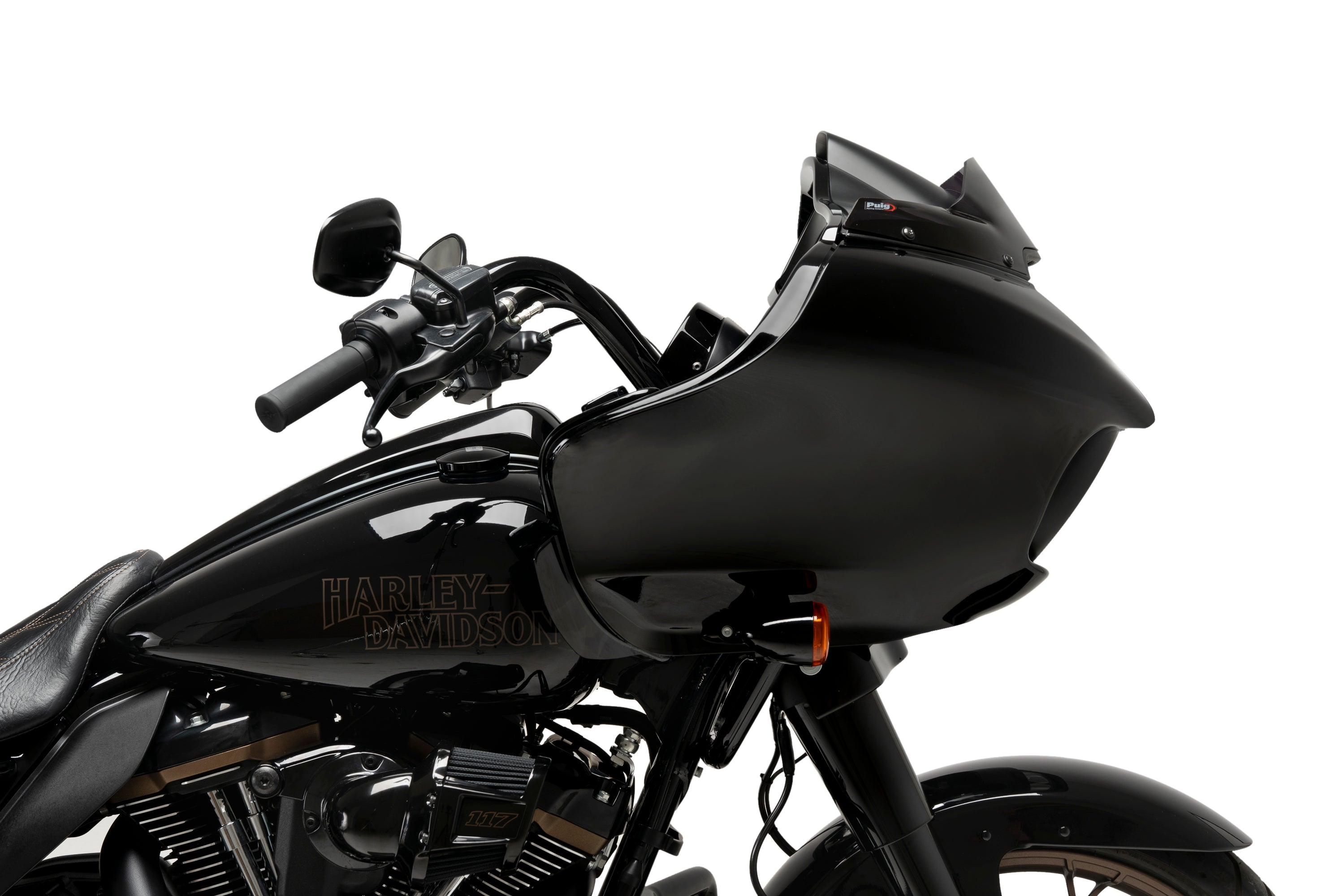 Puig High-Road Sport Screen for OEM Fairing | Dark Smoke | Harley Davidson Road Glide (FLTRX) 2015>2023 - Shop name