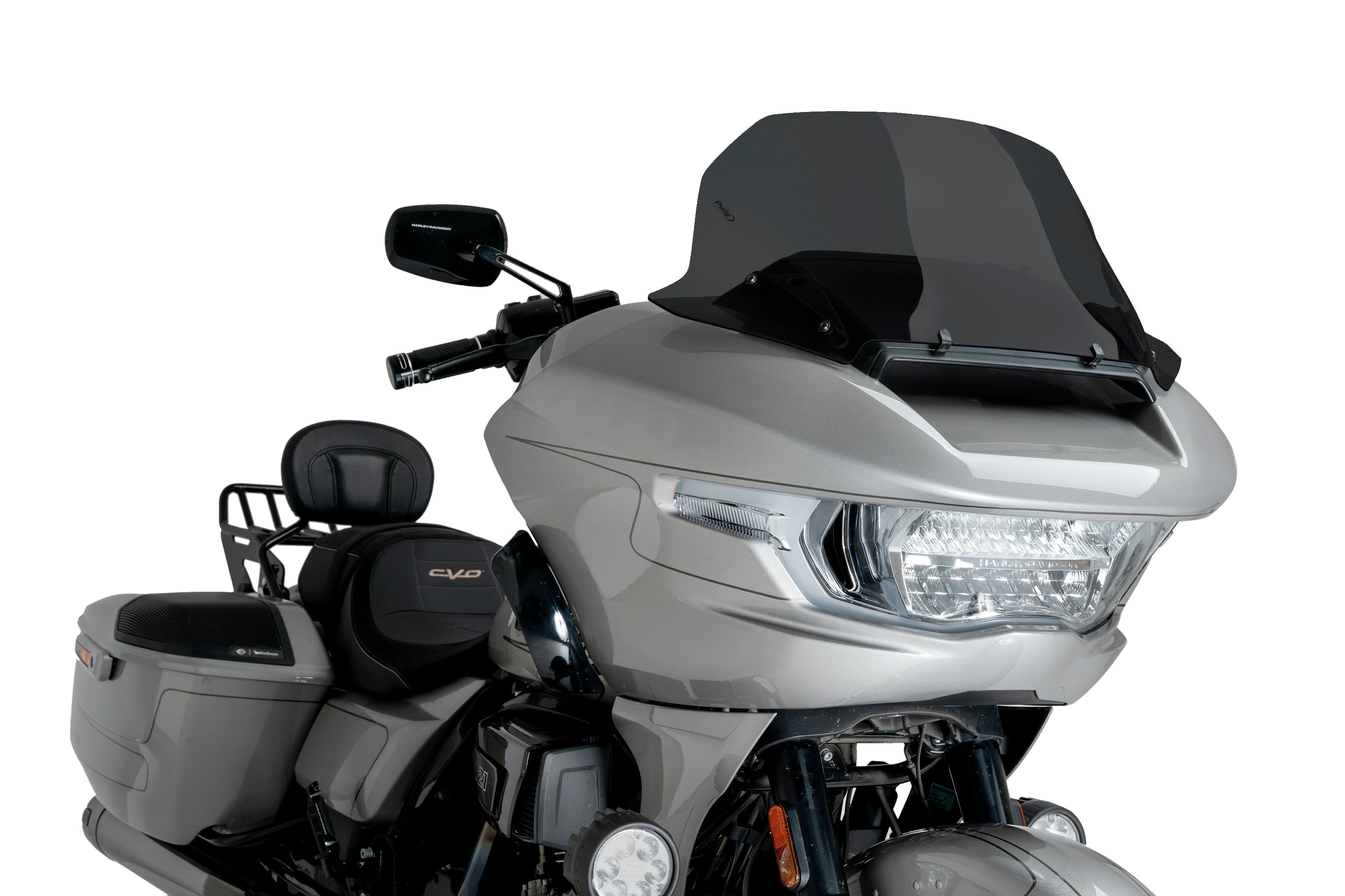 Puig High-Road Touring Screen for OEM Fairing | Dark Smoke | Harley Davidson Road Glide (FLTRX) 2024>Current - Shop name