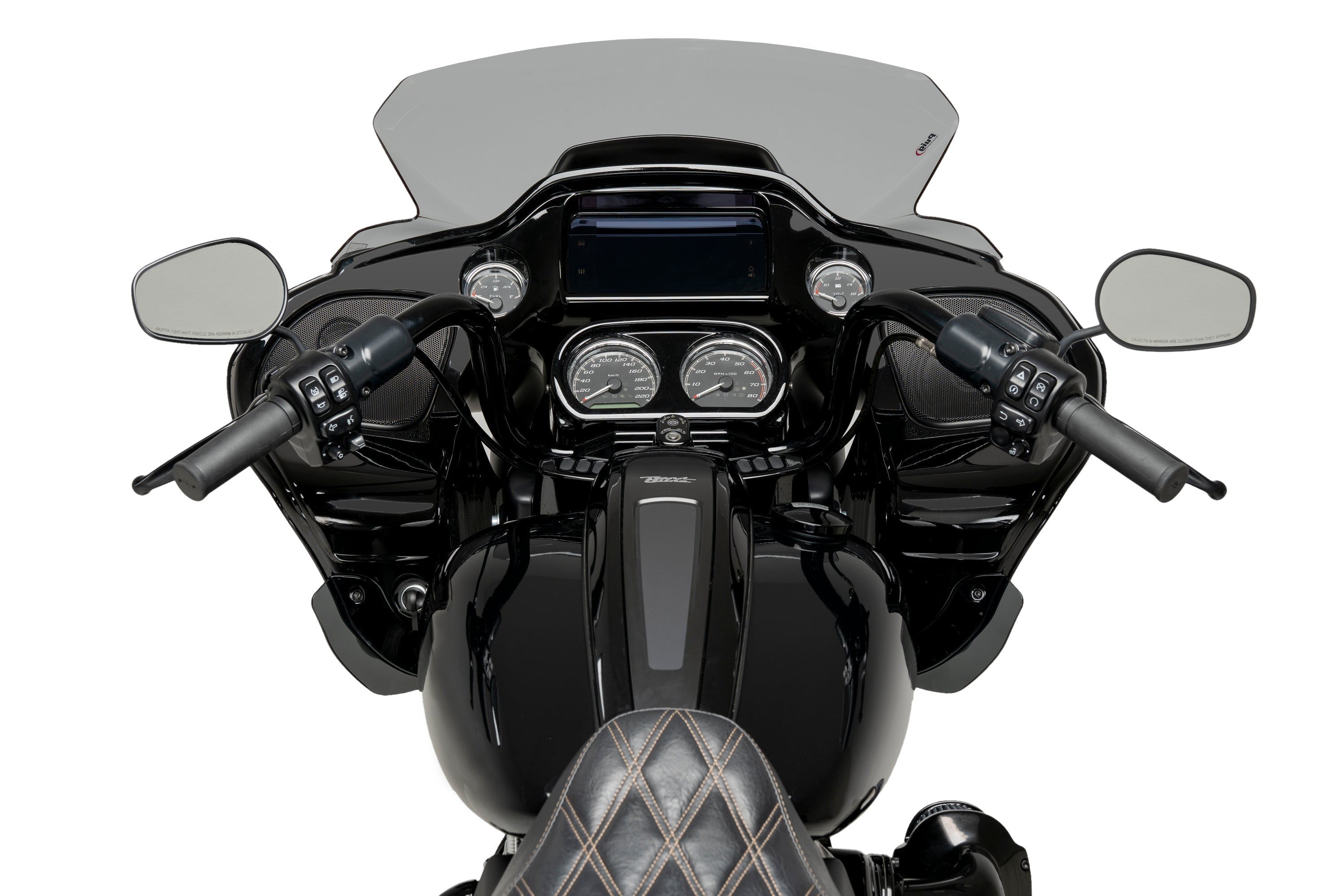 Puig High-Road Touring Screen for OEM Fairing | Light Smoke | Harley Davidson Road Glide (FLTRX) 2015>2023 - Shop name