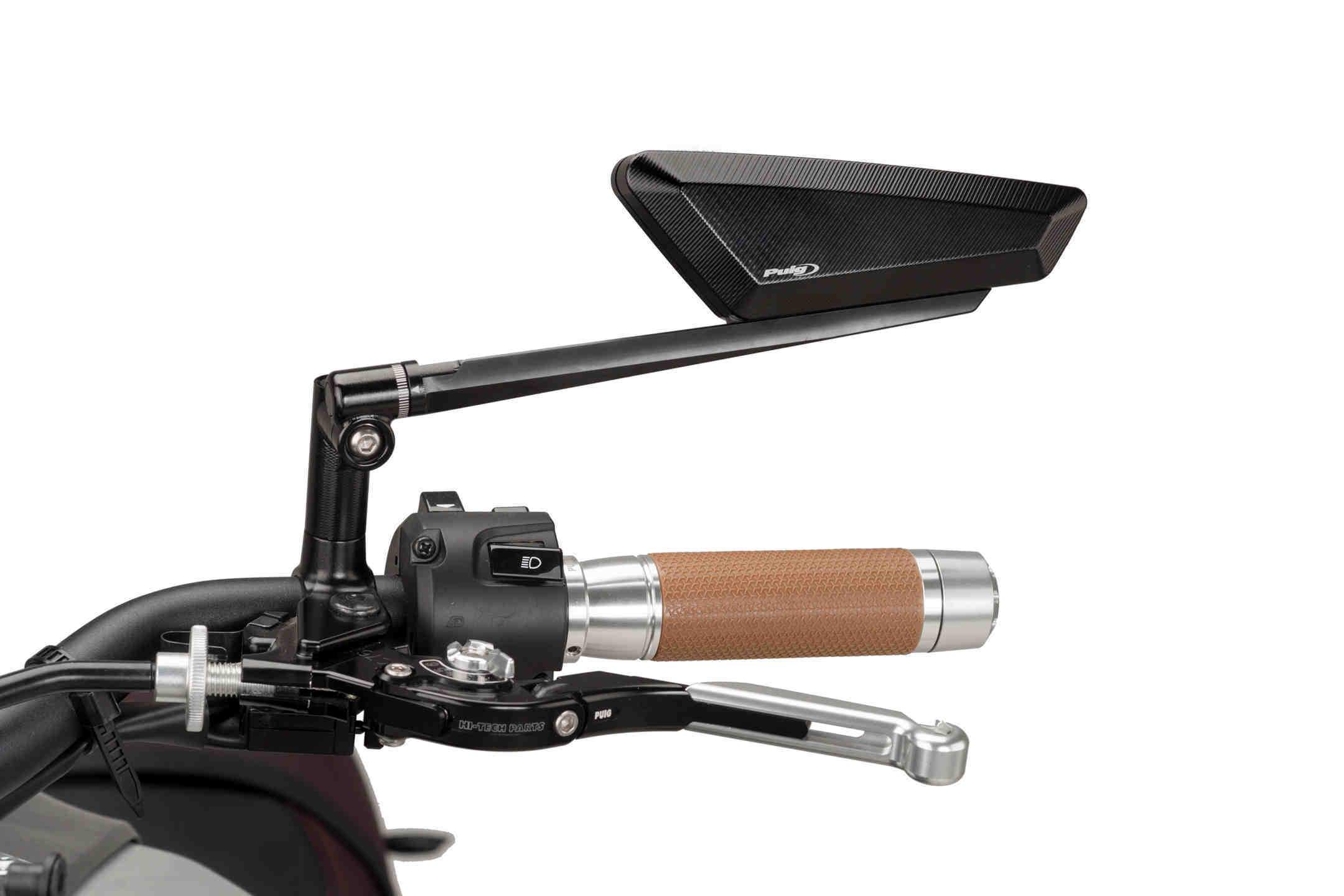 Puig Hypernaked Mirror Left - M10 Fitment | Black - Shop name