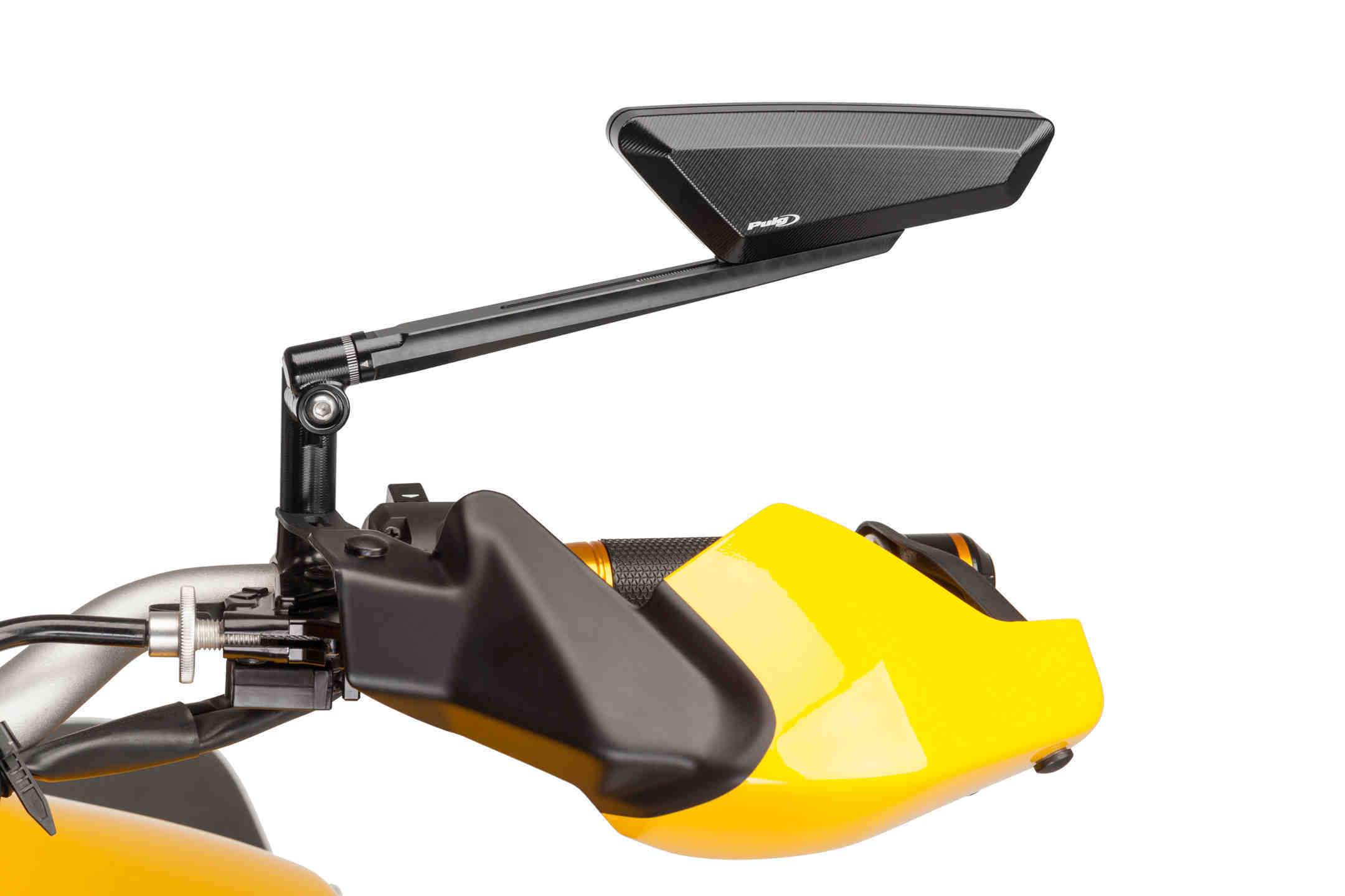 Puig Hypernaked Mirror Left - M10 Fitment | Black - Shop name