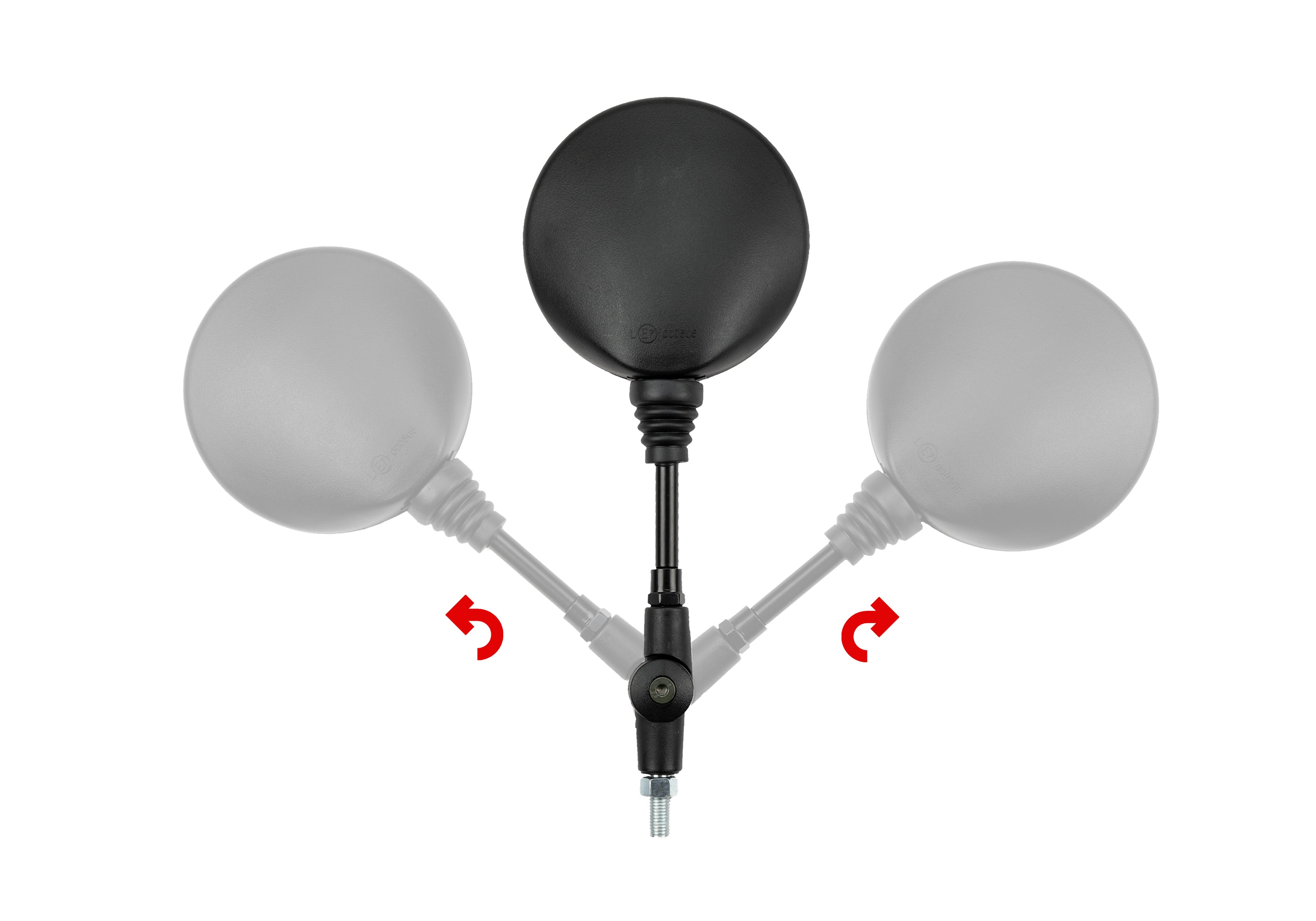 Puig Legacy Mirror M8/M10 Fitment | Black - Shop name