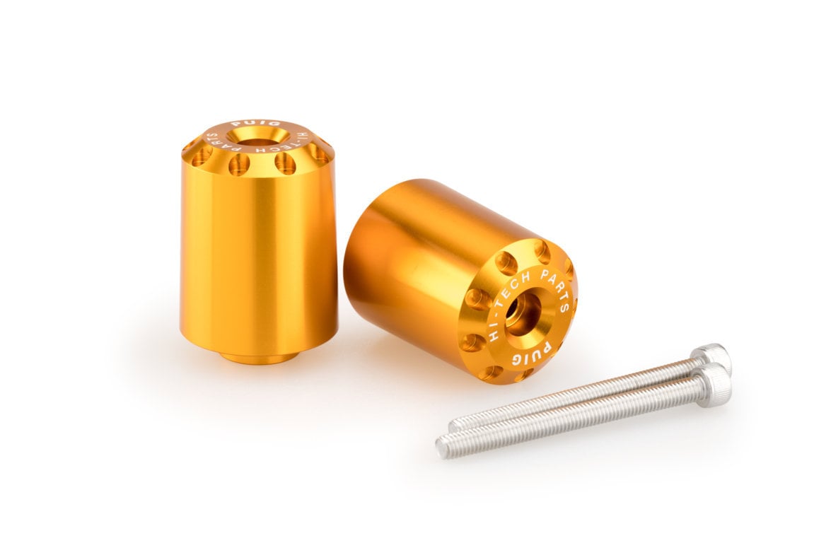 Puig Long Bar Ends | Gold | Aprilia RS 660 2021>Current - Pyramid Motorcycle Accessories