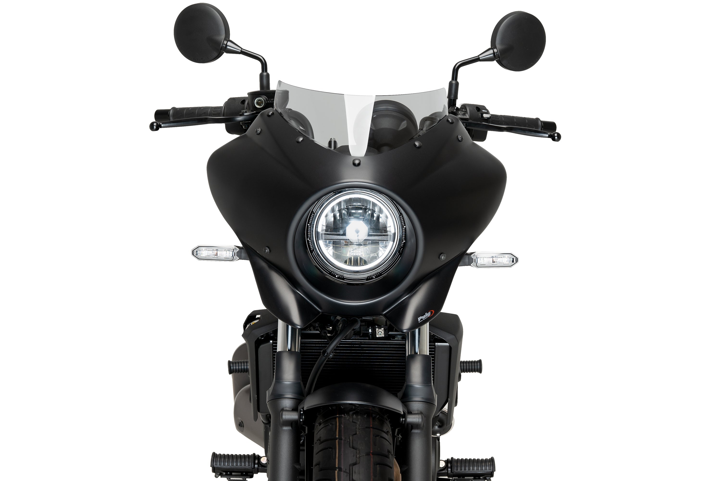 Puig Mirage Sport Screen | Gloss Black/Light Smoke | Kawasaki Eliminator 500 2024>Current - Shop name