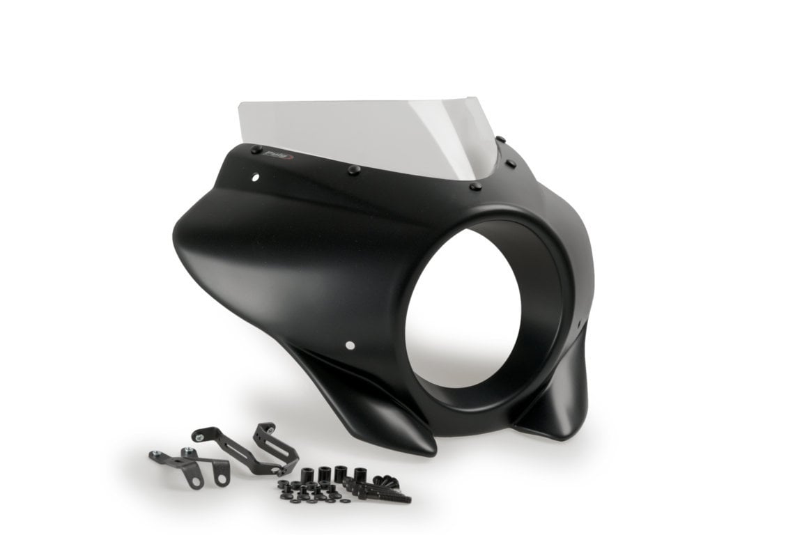 Puig Mirage Sport Screen | Matte Black/Clear | Harley Davidson Softail Street Bob (FXBB) 2021>Current - Shop name