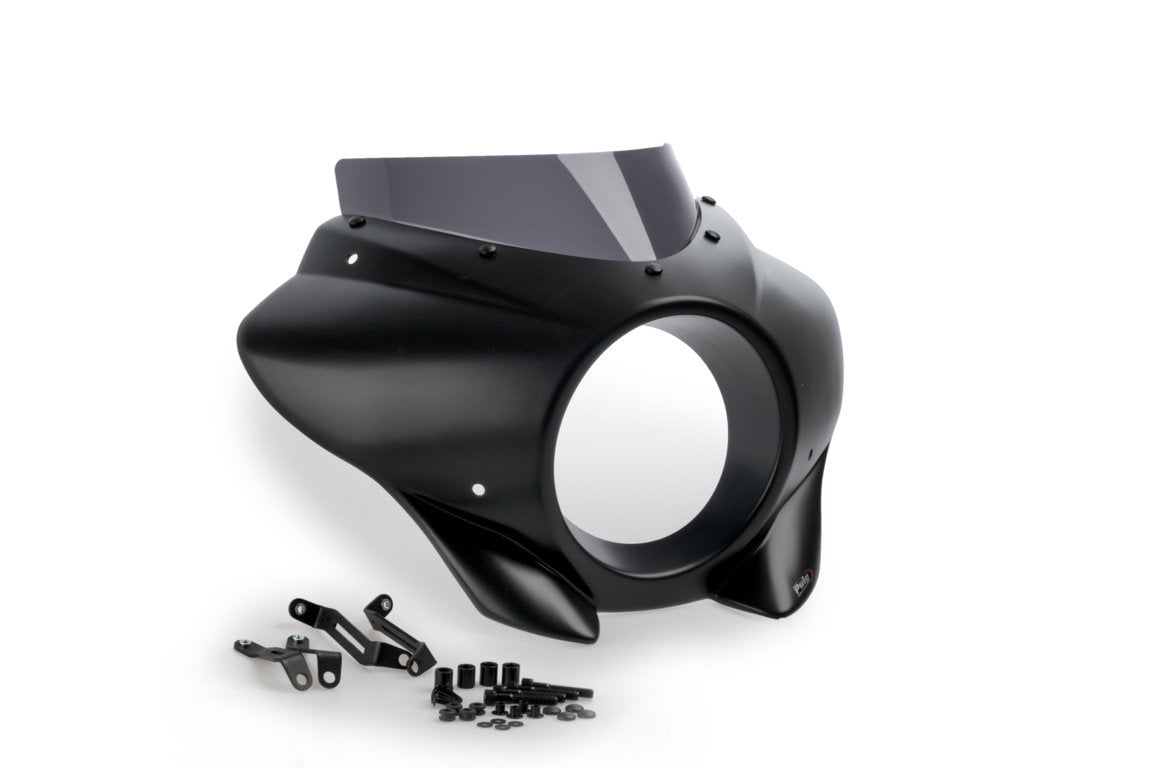Puig Mirage Sport Screen | Matte Black/Dark Smoke | Harley Davidson Softail Street Bob (FXBB) 2021>Current - Shop name