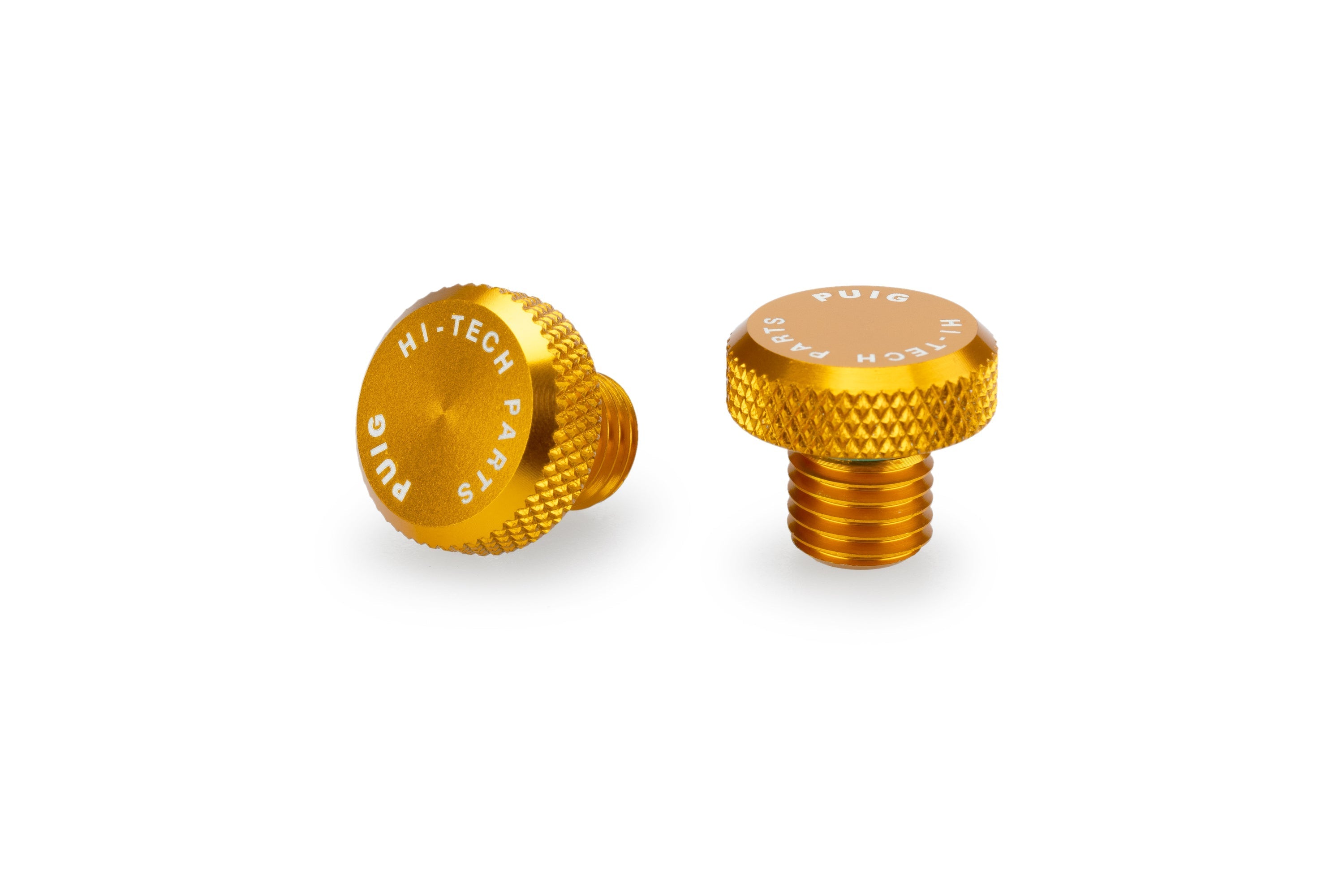 Puig Mirror Hole Screw Plugs | M10/125 LH & RH Threads | Gold - Shop name