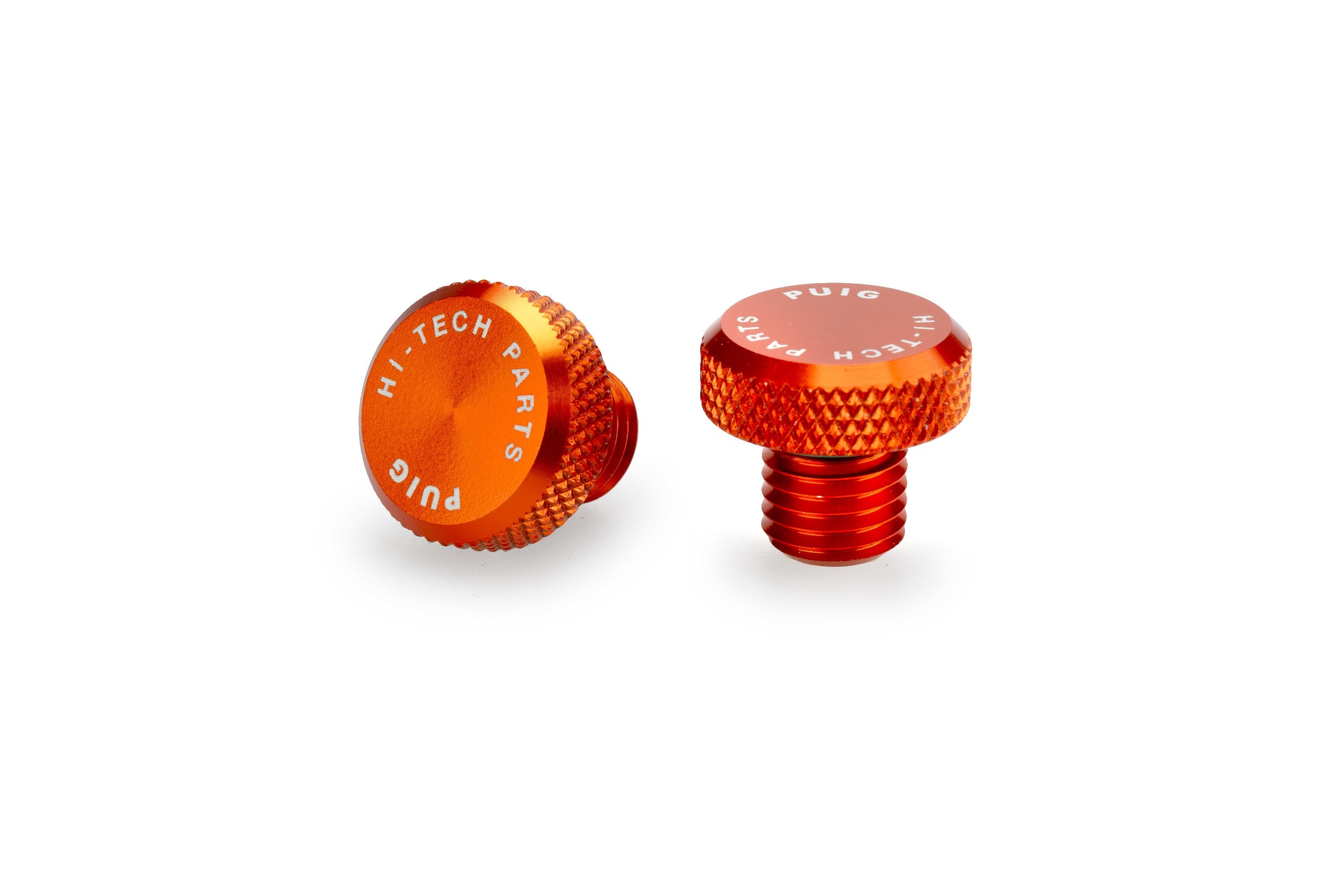 Puig Mirror Hole Screw Plugs | M10/125 LH & RH Threads | Orange - Shop name