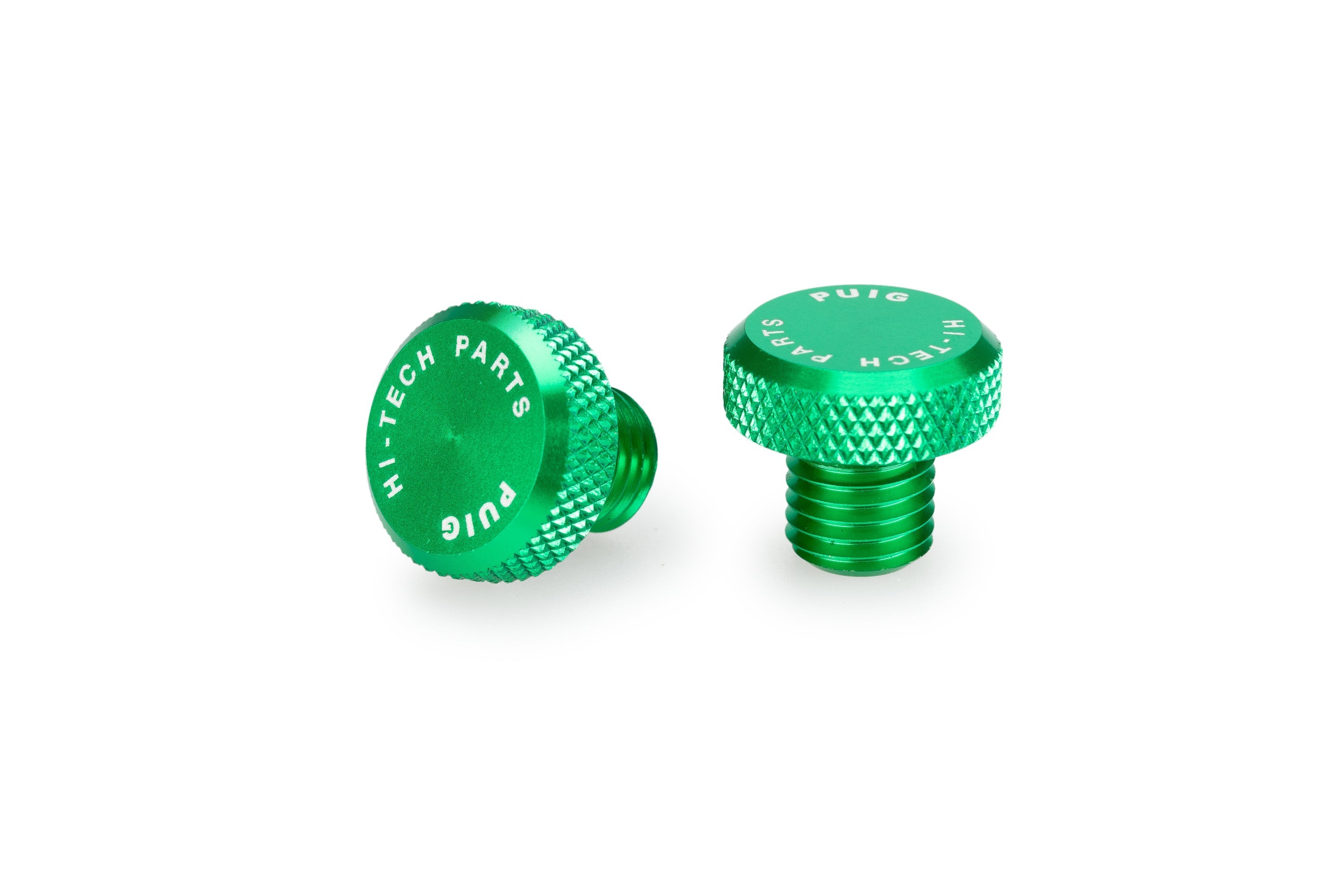 Puig Mirror Hole Screw Plugs | M10/125 RH Thread x 2 | Green - Shop name