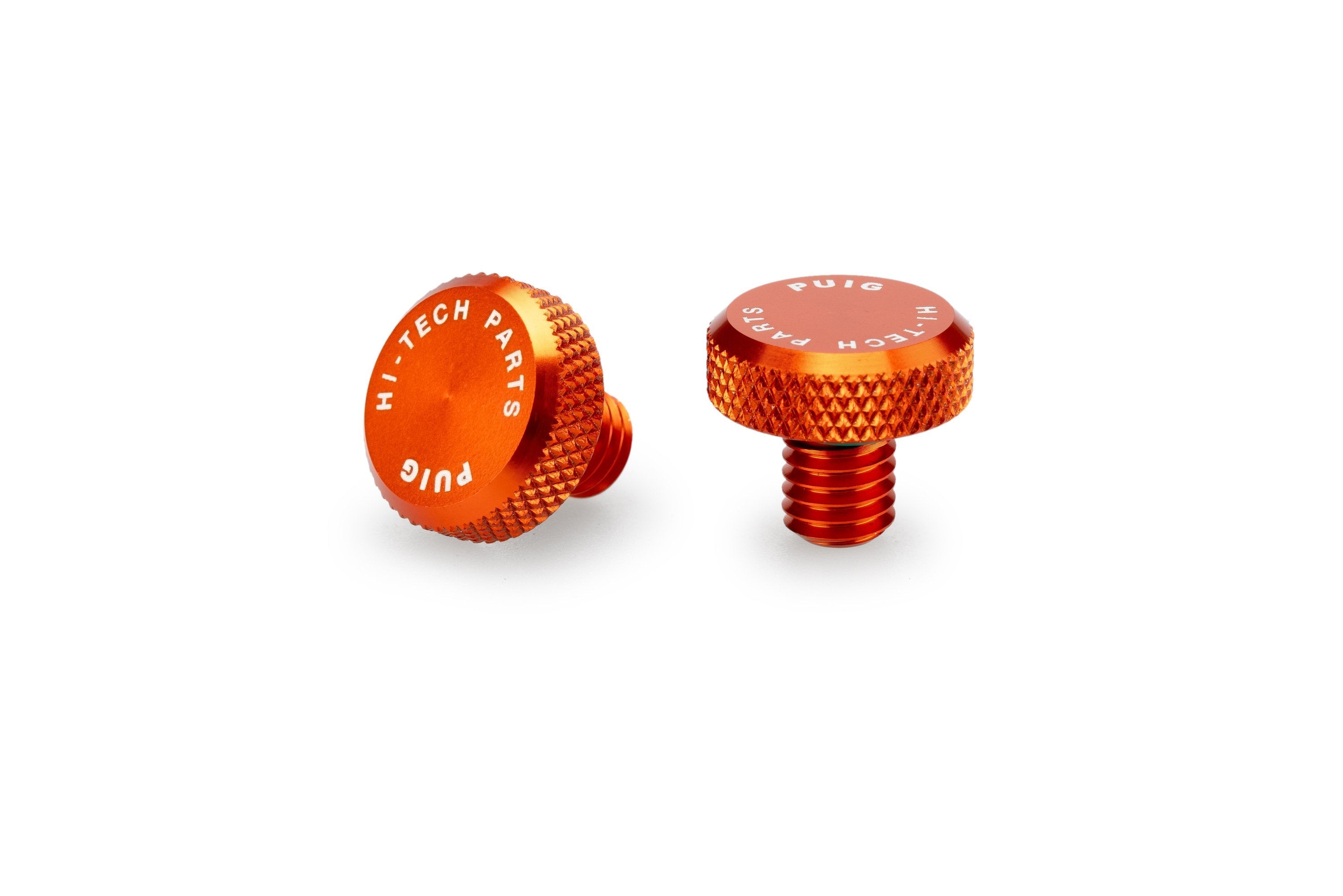 Puig Mirror Hole Screw Plugs | M8/125 LH & RH Threads | Orange - Shop name