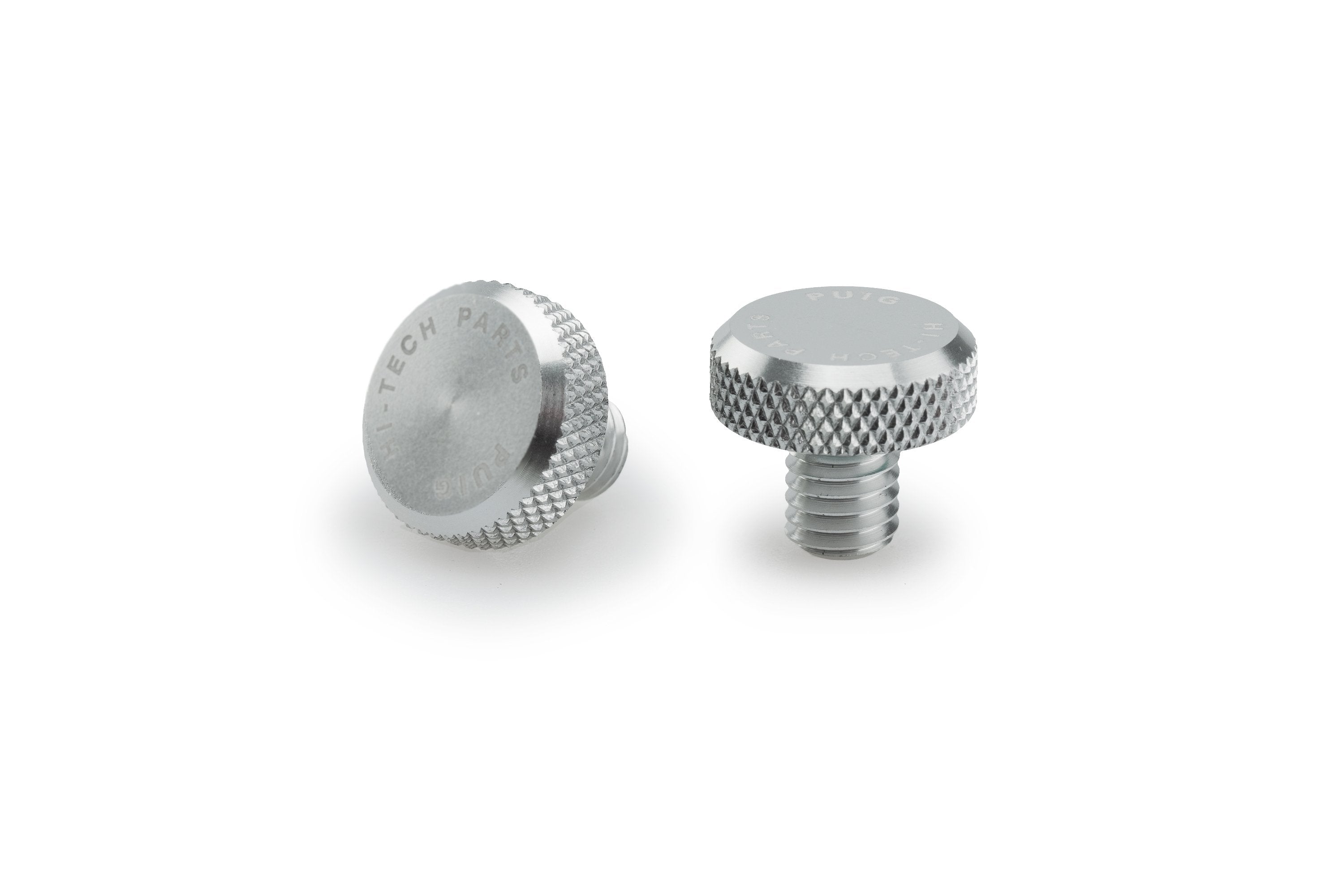 Puig Mirror Hole Screw Plugs | M8/125 LH & RH Threads | Silver - Shop name