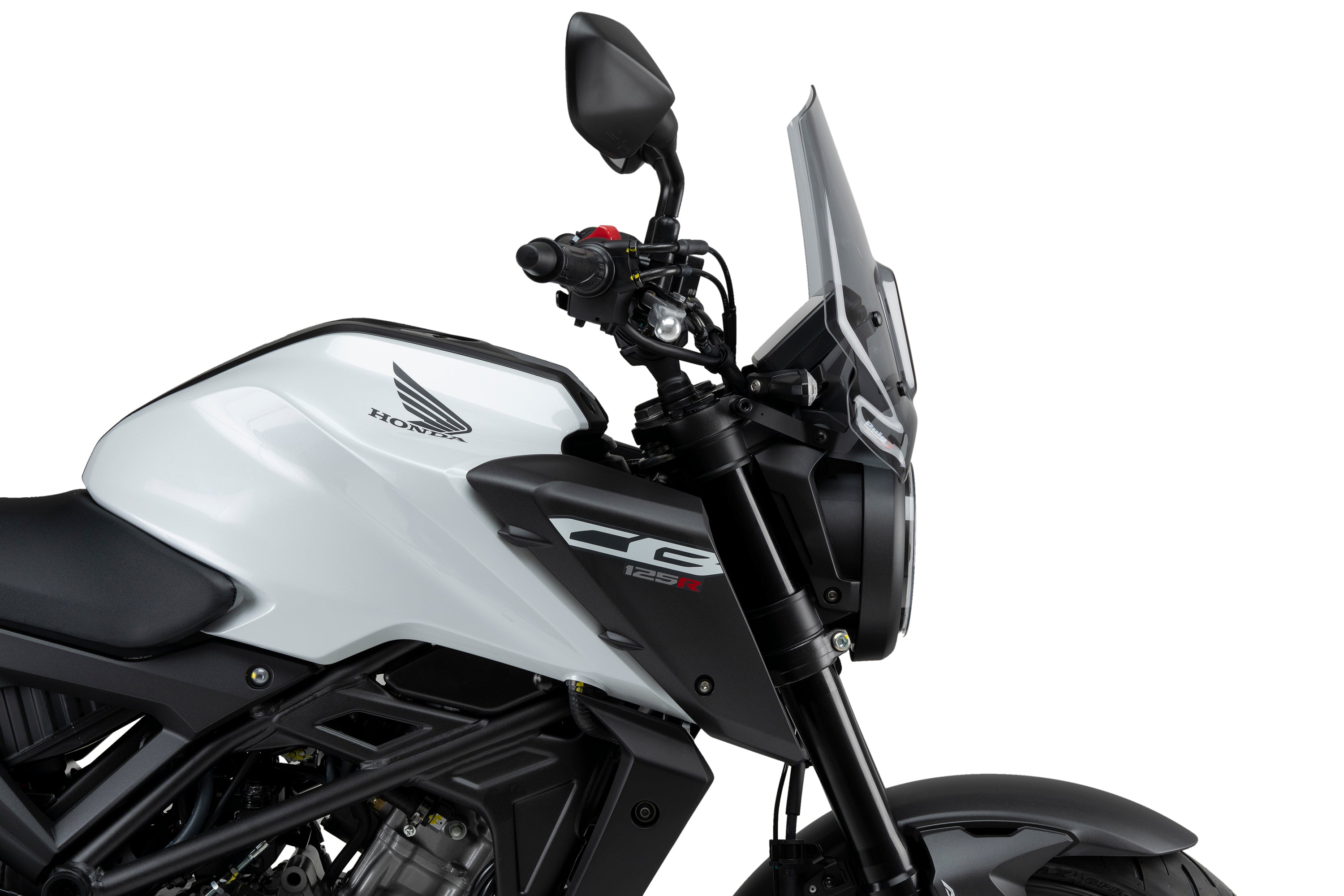 Puig Neo Sports Screen | Light Smoke | Honda CB125R/CB300R 2024>Current - Shop name