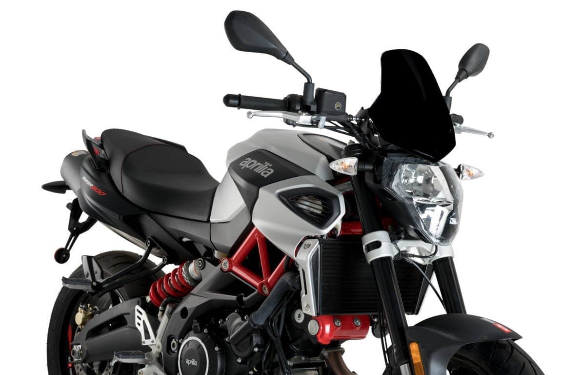 Puig New Generation Sport Screen | Black (Opaque) | Aprilia Shiver 900 2017>2020 - Shop name