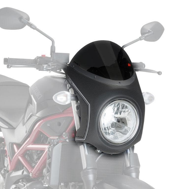 Puig Nose Fairing | Carbon Look with Black Screen | Suzuki SV650 2016>Current - Shop name