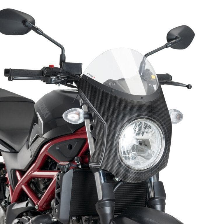 Puig Nose Fairing | Carbon Look with Clear Screen | Suzuki SV650 2016>Current - Shop name