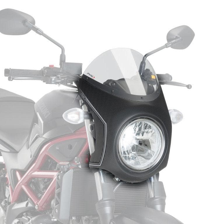 Puig Nose Fairing | Carbon Look with Light Smoke Screen | Suzuki SV650 2016>Current - Shop name