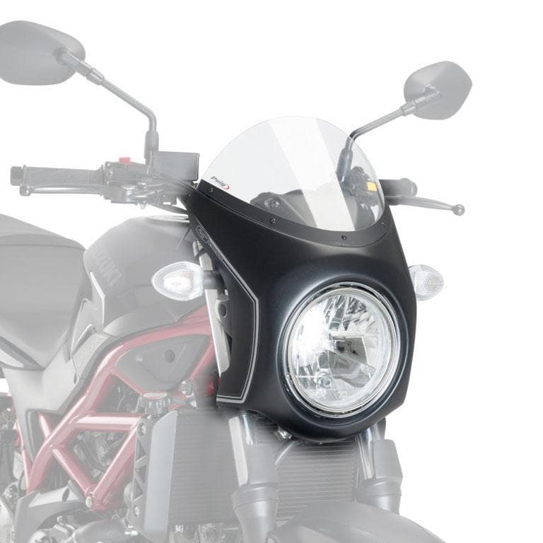 Puig Nose Fairing | Matte Black with Clear Screen | Suzuki SV650 2016>Current - Shop name