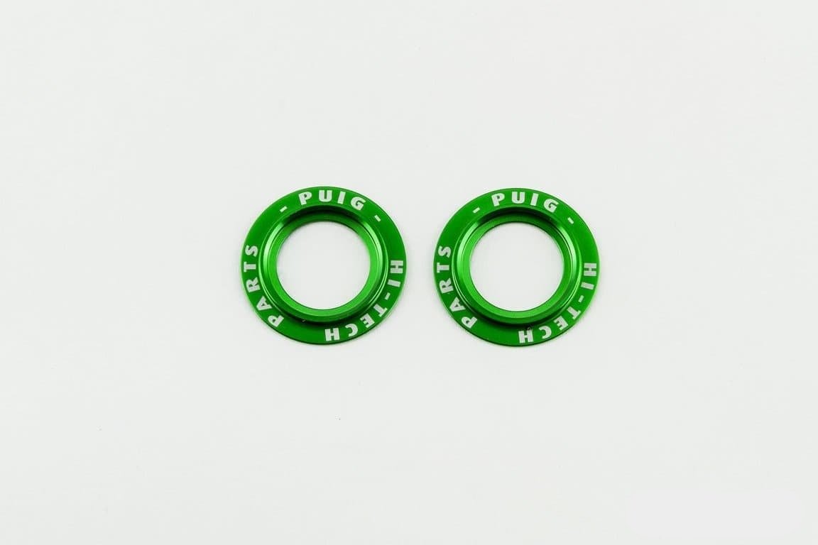 Puig PHB19 Fork/Swing Arm Protector Rings | Green - Shop name
