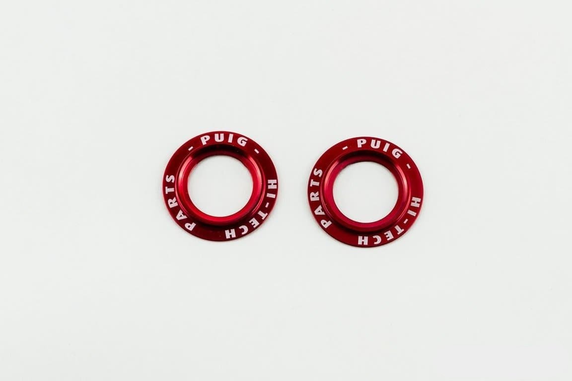 Puig PHB19 Fork/Swing Arm Protector Rings | Red - Shop name