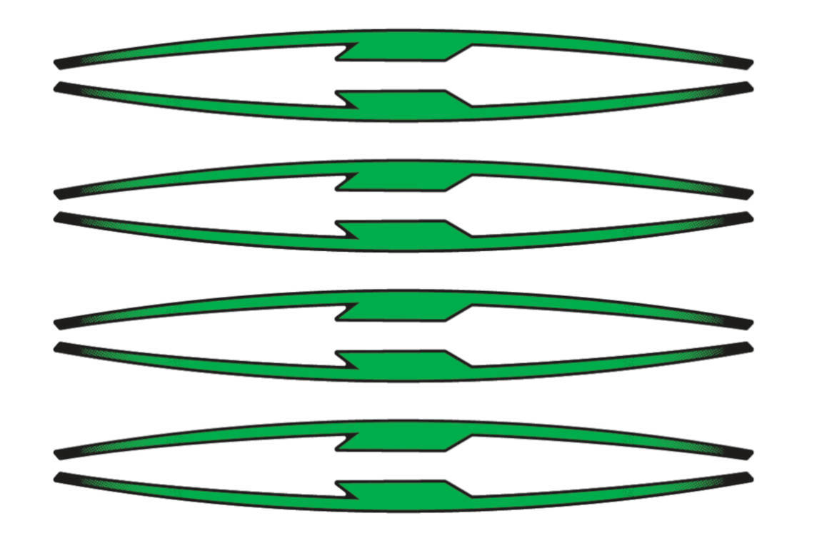 Puig Performance Rim Strips | Green - Shop name