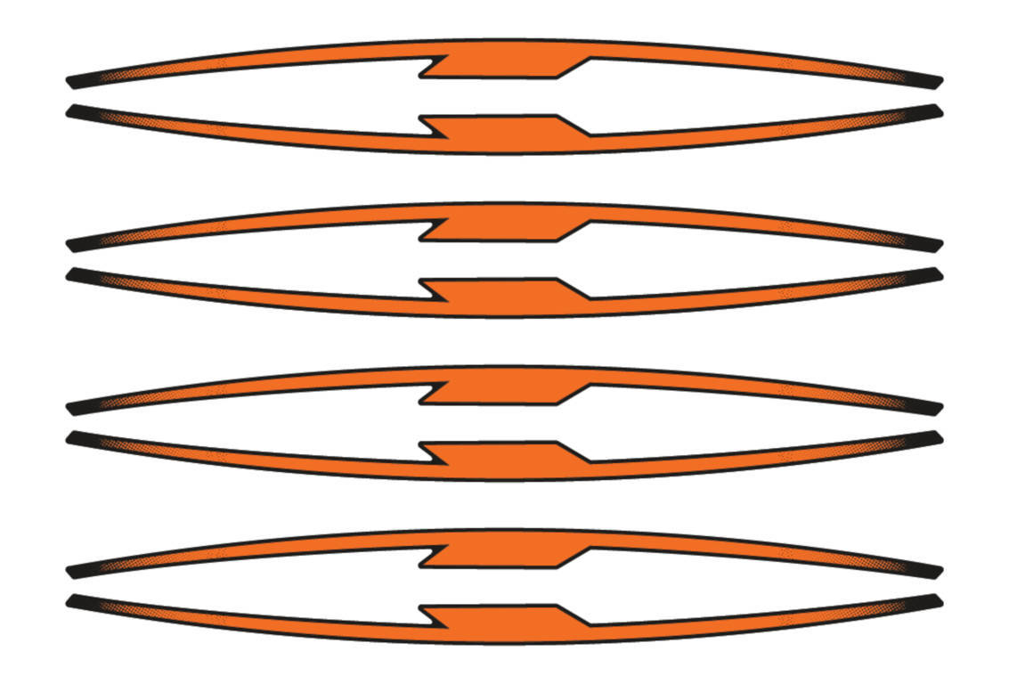 Puig Performance Rim Strips | Orange - Shop name