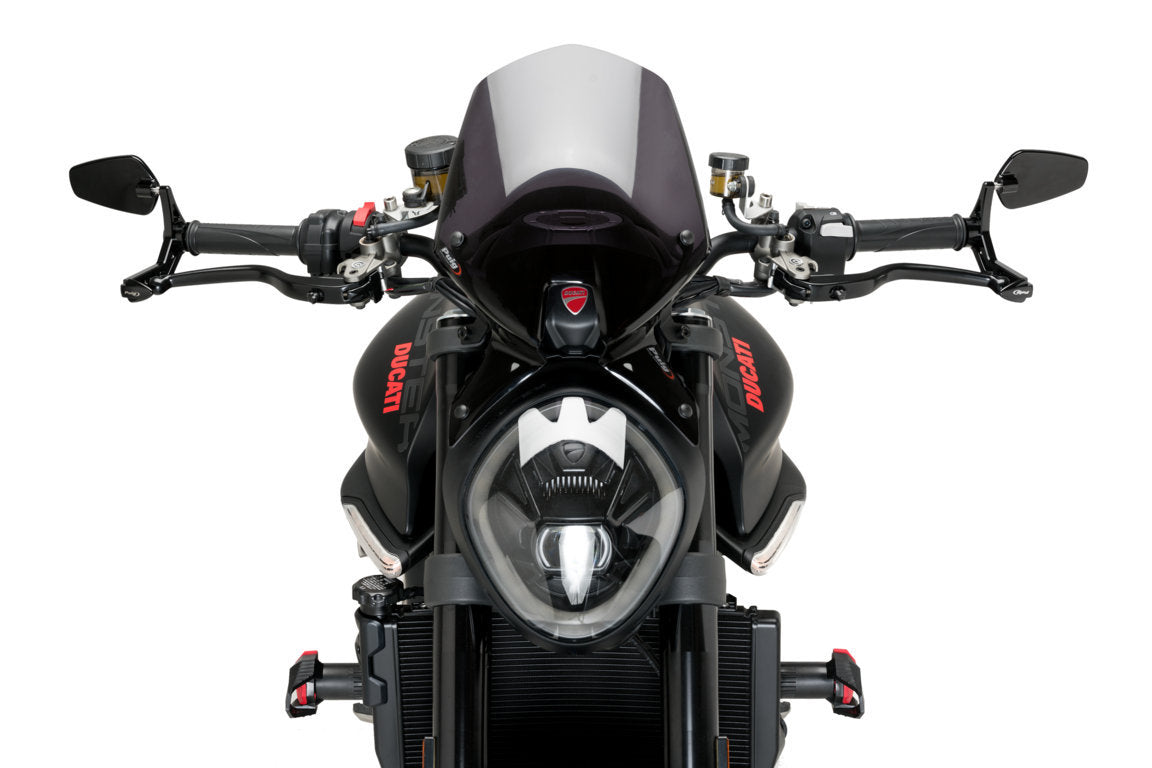 Puig Pro Clutch Lever Protector with Mirror | Black - Shop name