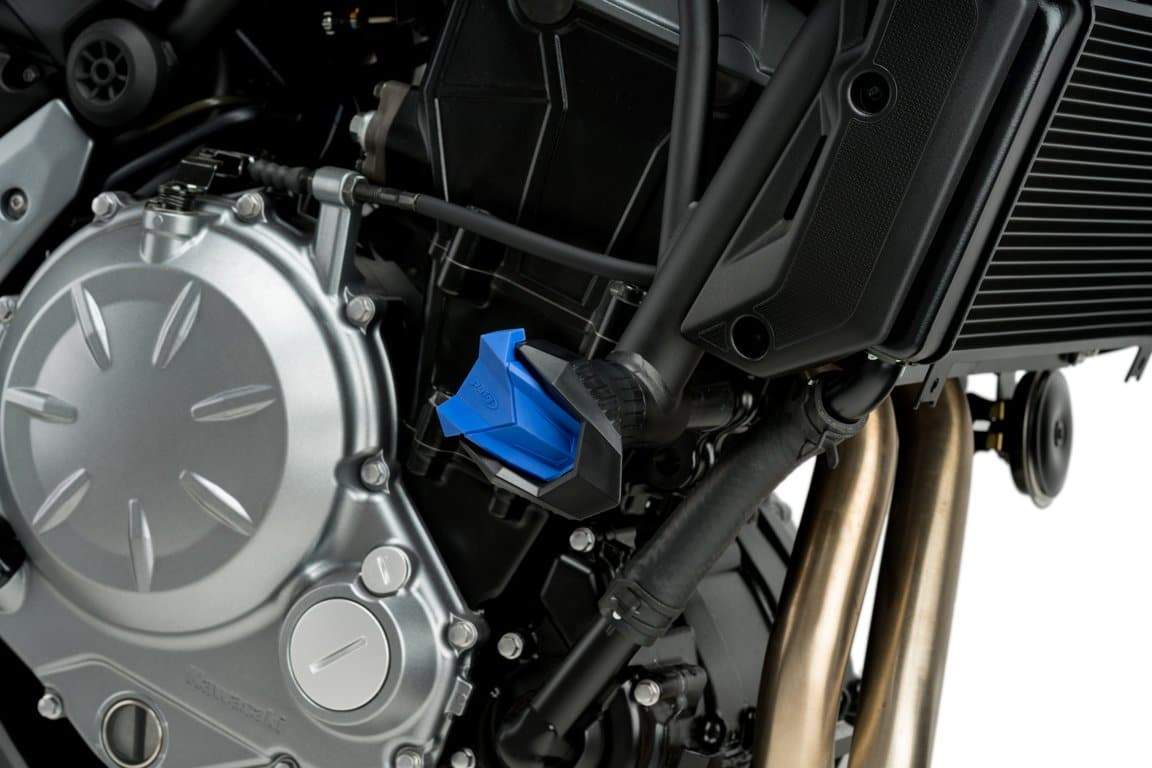 Puig R19 Frame Slider Spare Blocks | Blue - Shop name