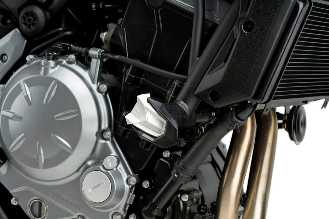 Puig R19 Frame Slider Spare Blocks | White - Shop name