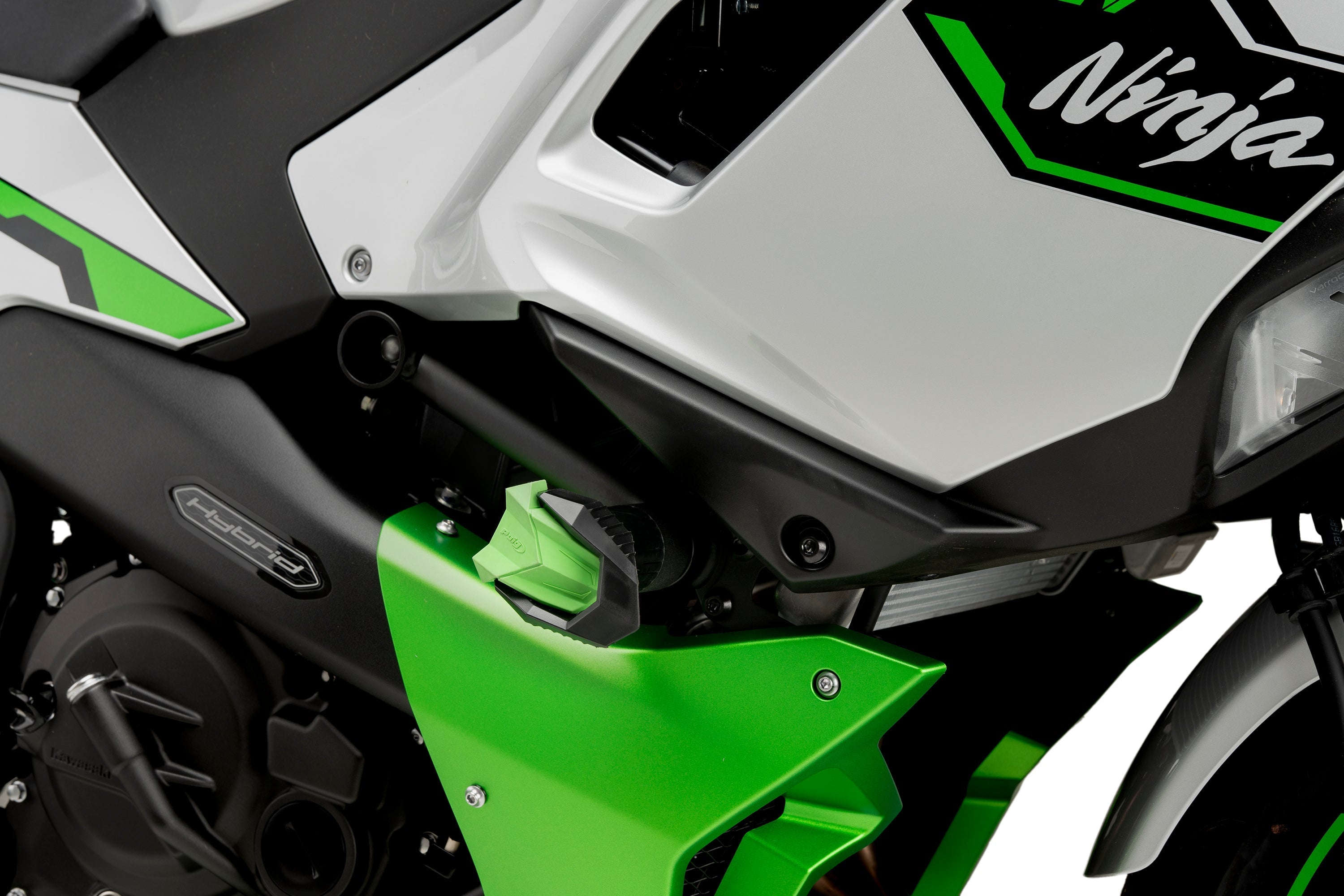 Puig R19 Frame Sliders | Black | Kawasaki Ninja 7 Hybrid 2024>Current - Shop name