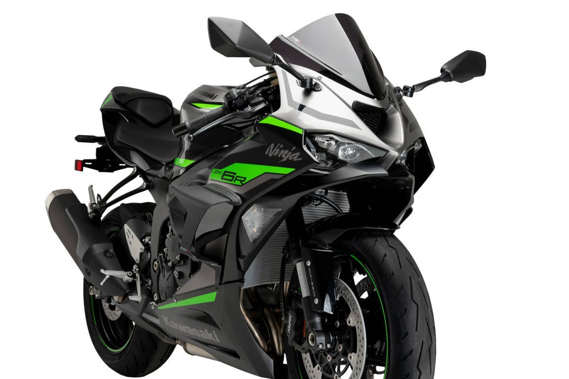 Puig Race Side Downforce Wings | Matte Black | Kawasaki