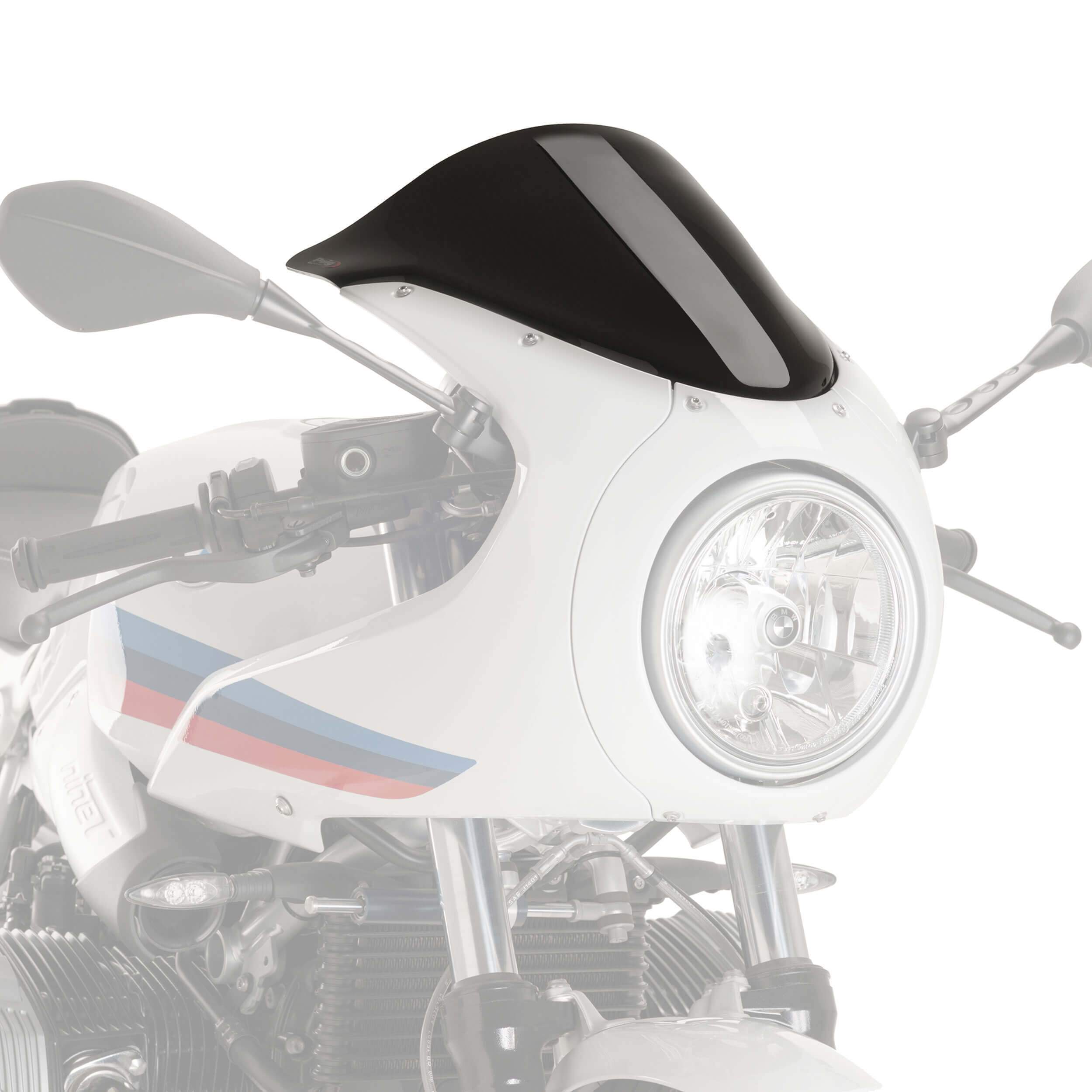 Puig Racing Screen | Black (Opaque) | BMW R nineT Racer 2017>2020 - Shop name