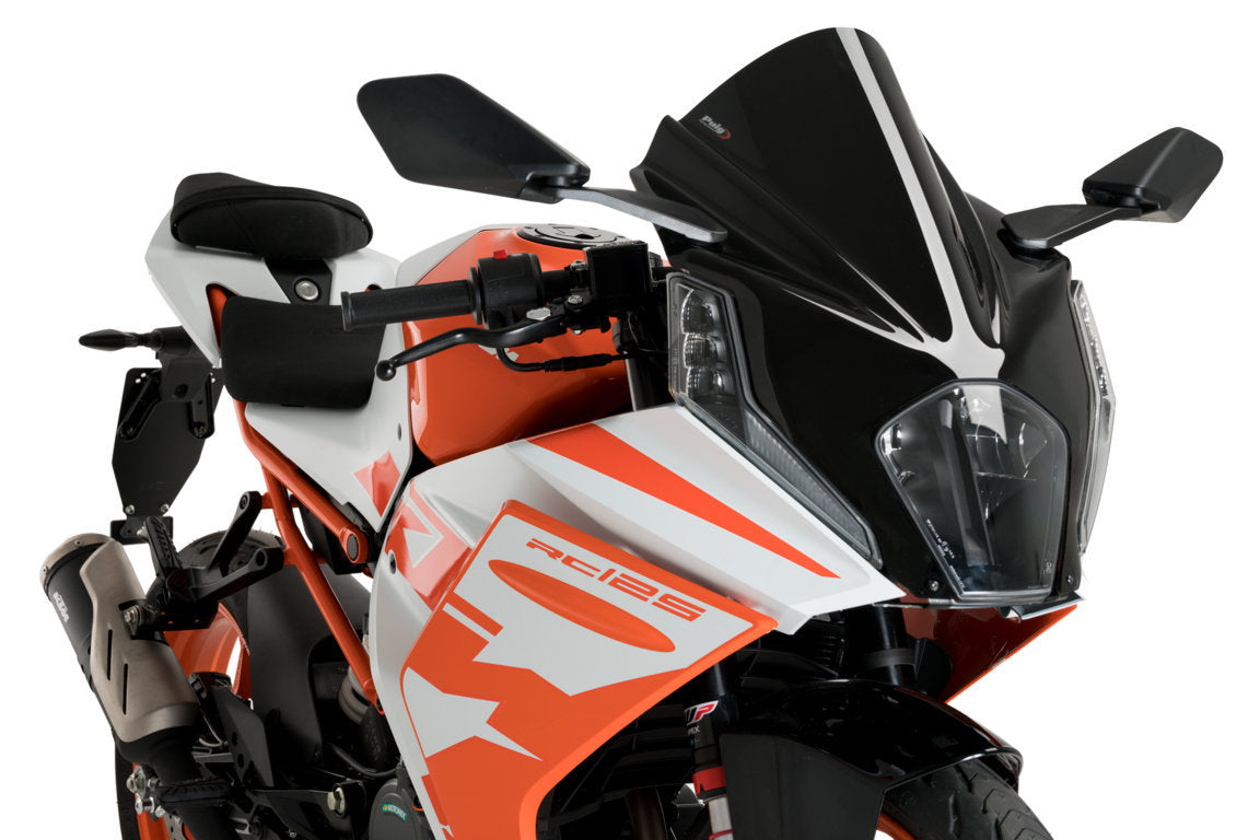 Puig Racing Screen | Black (Opaque) | KTM RC125/390 2022>Current - Shop name